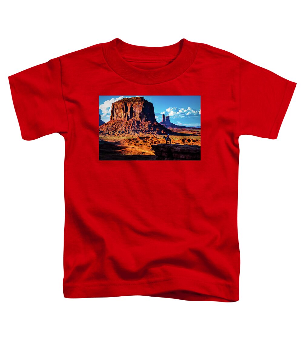 Arizona Toddler T-Shirt featuring the photograph John Ford Point Sunset by Paul LeSage