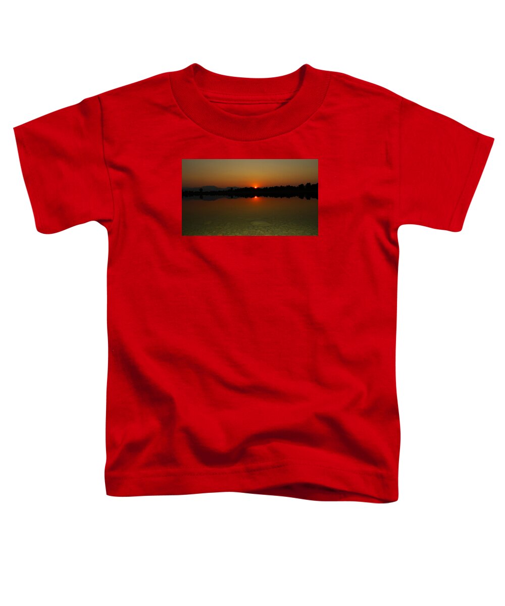 Colorado Sunset Toddler T-Shirt featuring the photograph Red Dawn #1 by Eric Dee