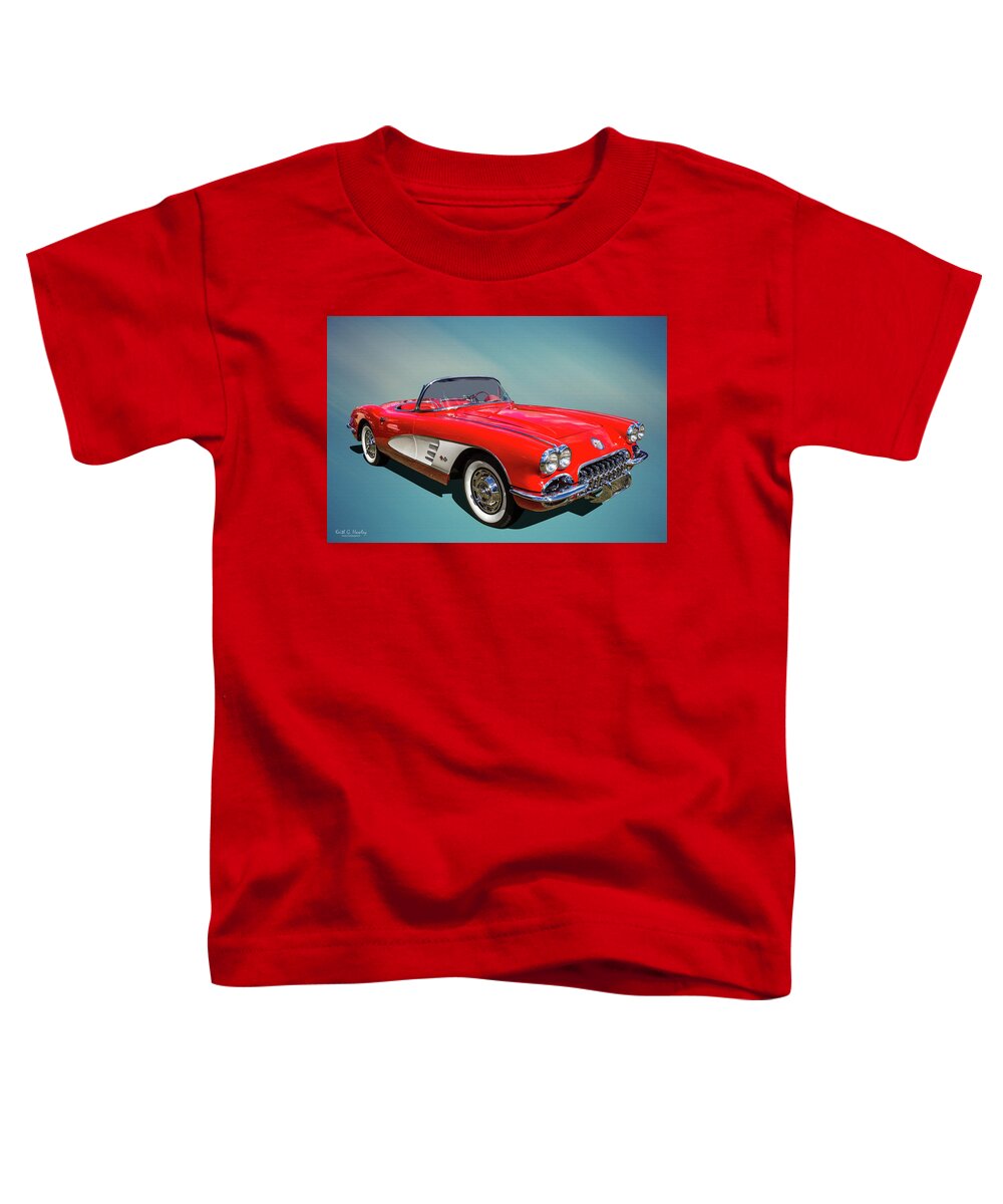 Car Toddler T-Shirt featuring the photograph 1959 by Keith Hawley