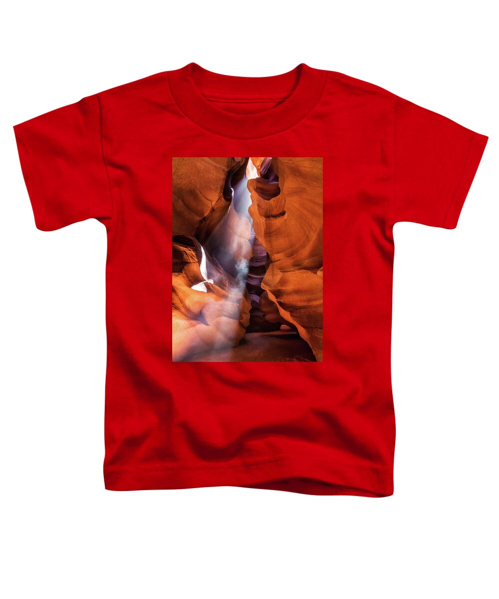 Abstract Toddler T-Shirt featuring the photograph A Dove in the Canyon by Alex Mironyuk