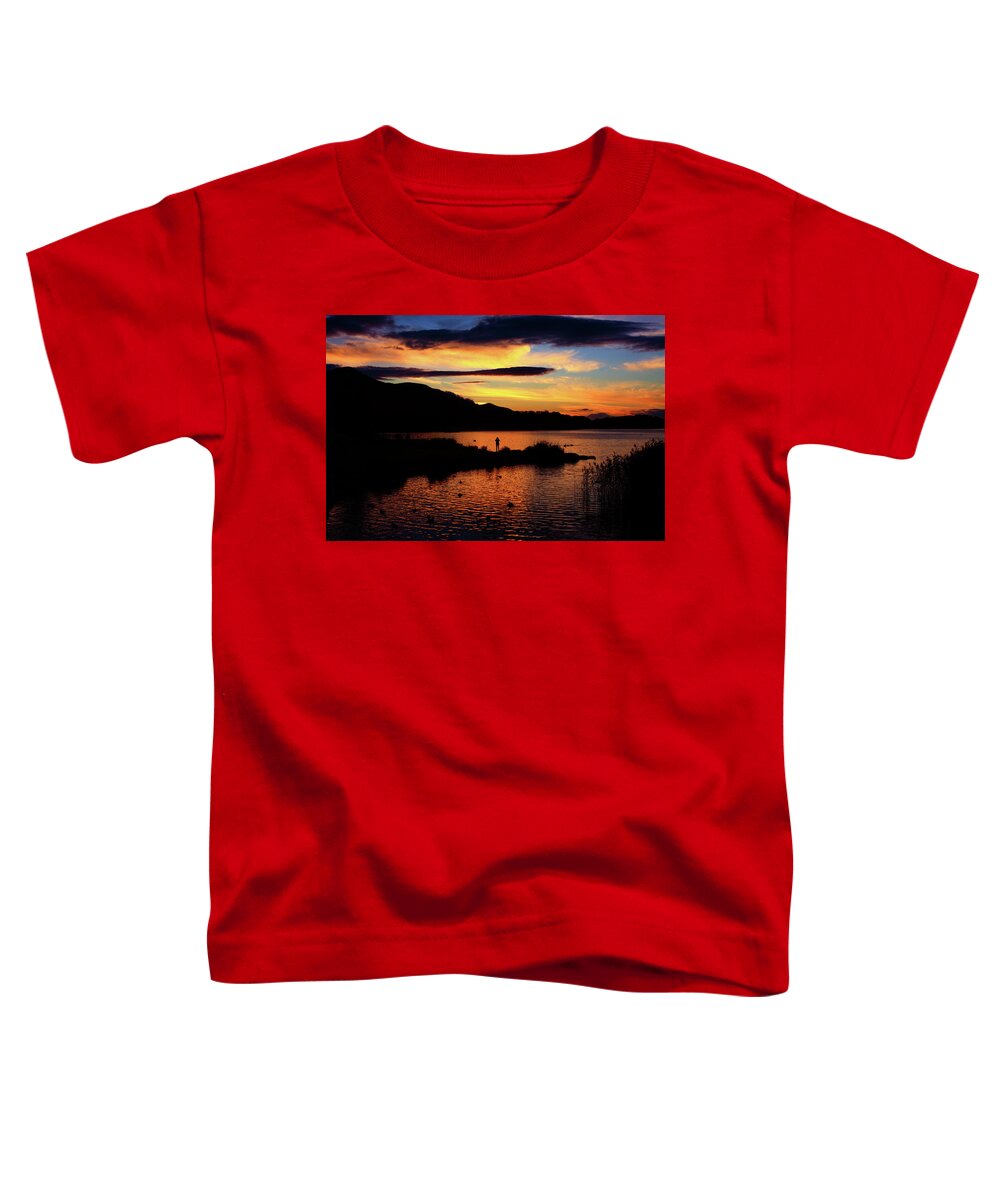 Ireland Toddler T-Shirt featuring the photograph Lakes Of Killarney At Sunset by Aidan Moran