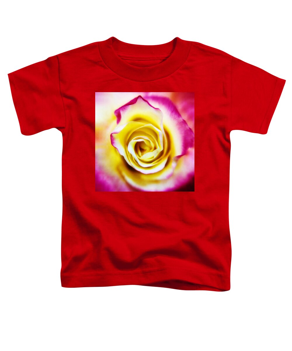 Rose Toddler T-Shirt featuring the photograph A Touch of Pink by Nathan Little