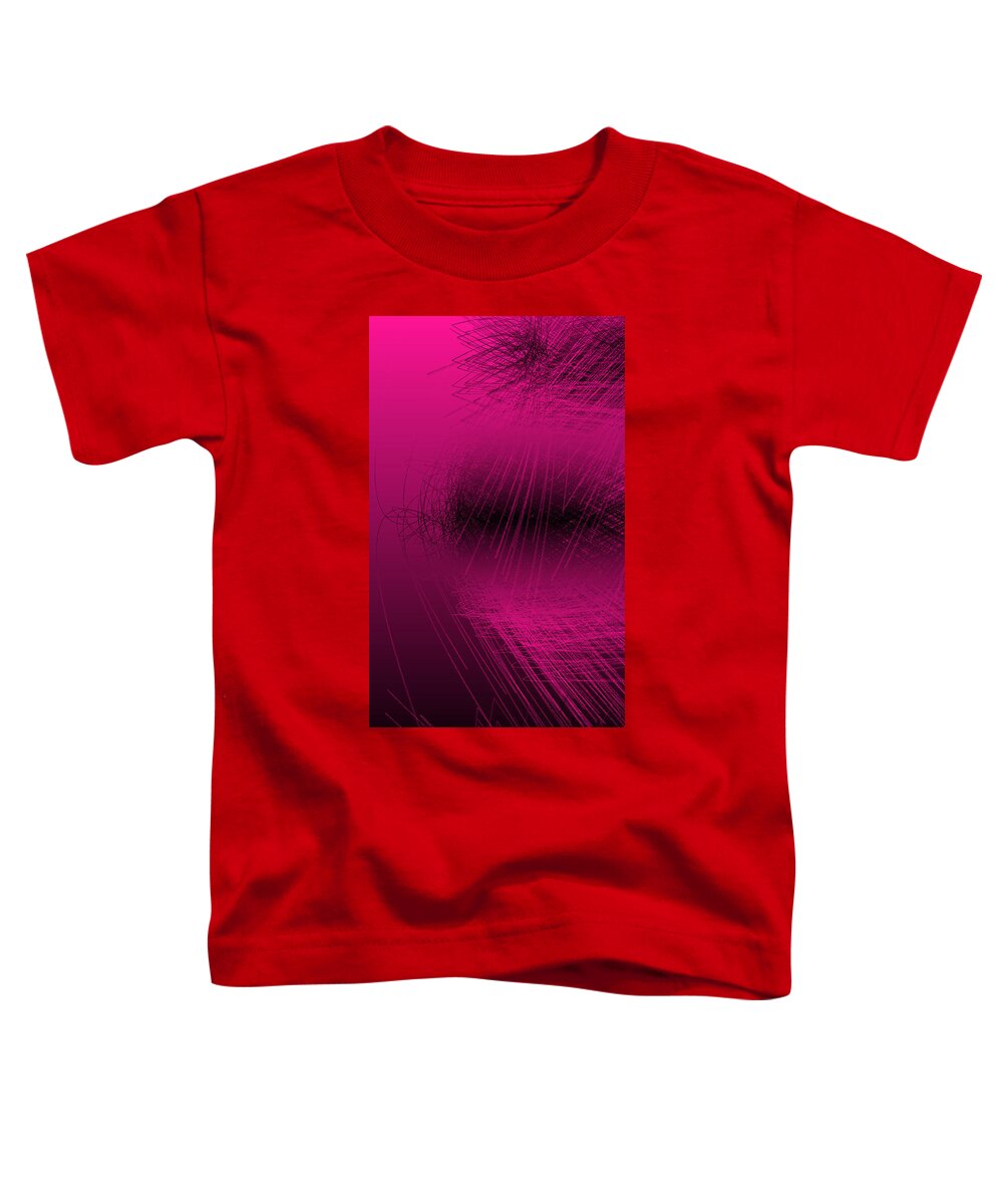 Rithmart Abstract Lines Organic Random Computer Digital Shapes Abstract Acanvas Algorithm Art Below Colors Designed Digital Display Drawn Images Number One Organic Recursive Reflection Series Shadowy Shapes Small Streaming Using Watery Toddler T-Shirt featuring the digital art Ac-2-4 by Gareth Lewis