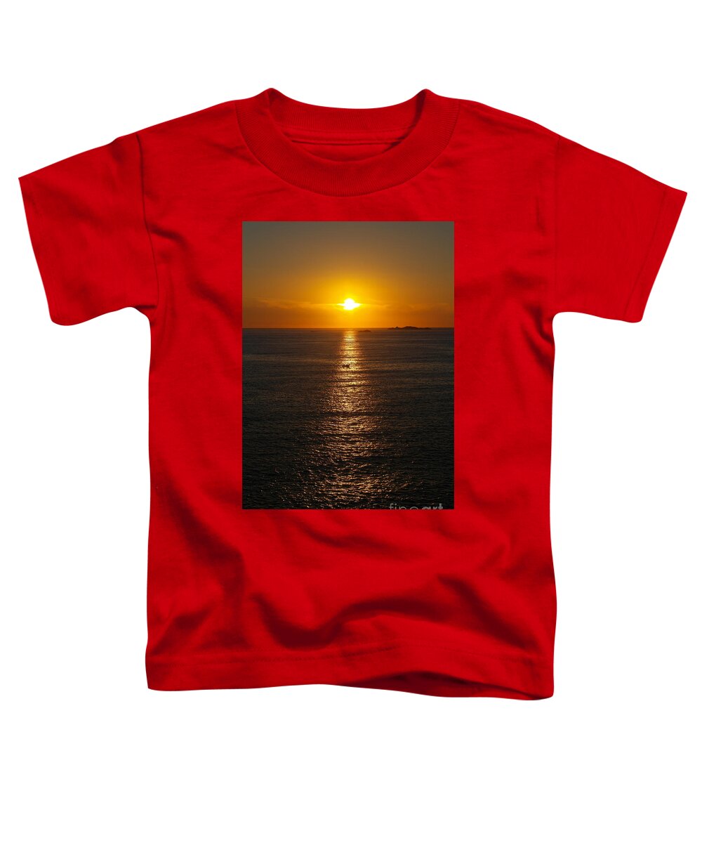 Sun Toddler T-Shirt featuring the photograph Across the sea by Andy Thompson