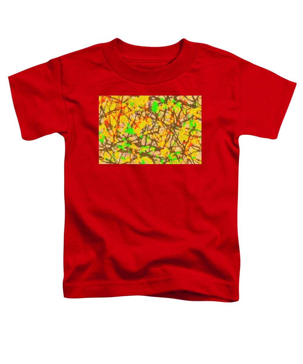 Abstract Toddler T-Shirt featuring the digital art Autumn Abstract by SR Green