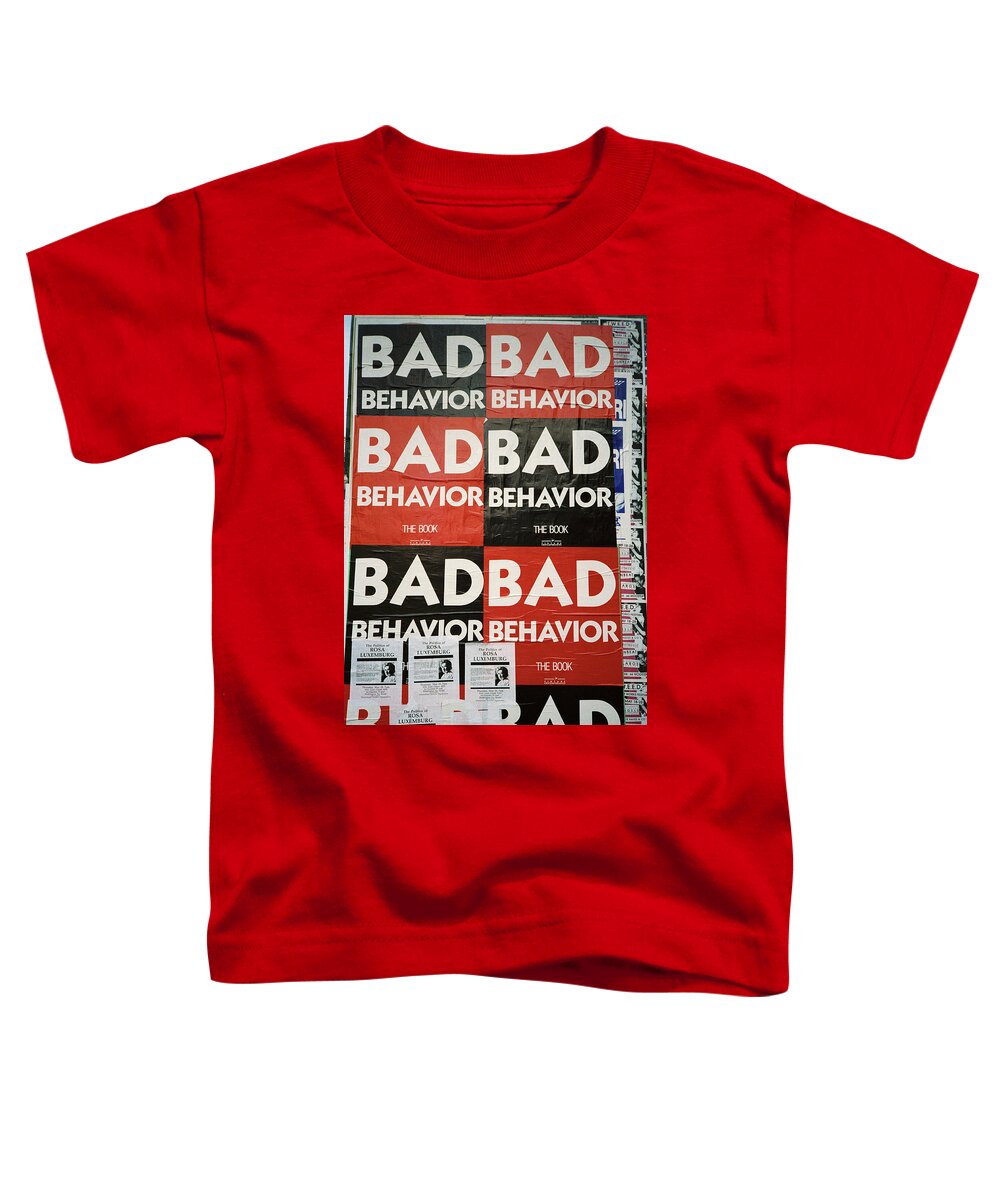 Bad Behavior Toddler T-Shirt featuring the photograph Bad Behavior by Frank DiMarco