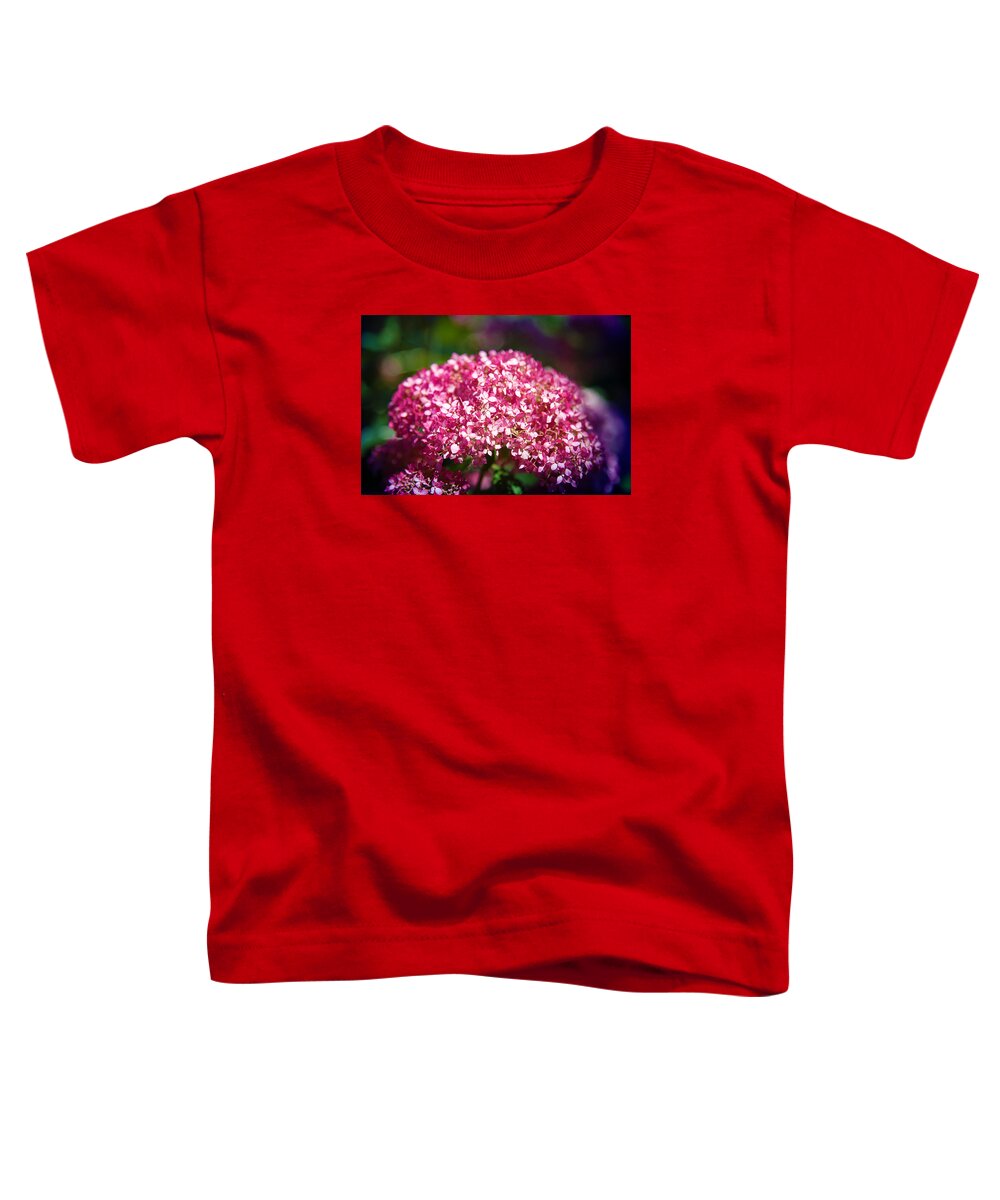 Hydrangea Toddler T-Shirt featuring the photograph Beauty in Pink by Milena Ilieva