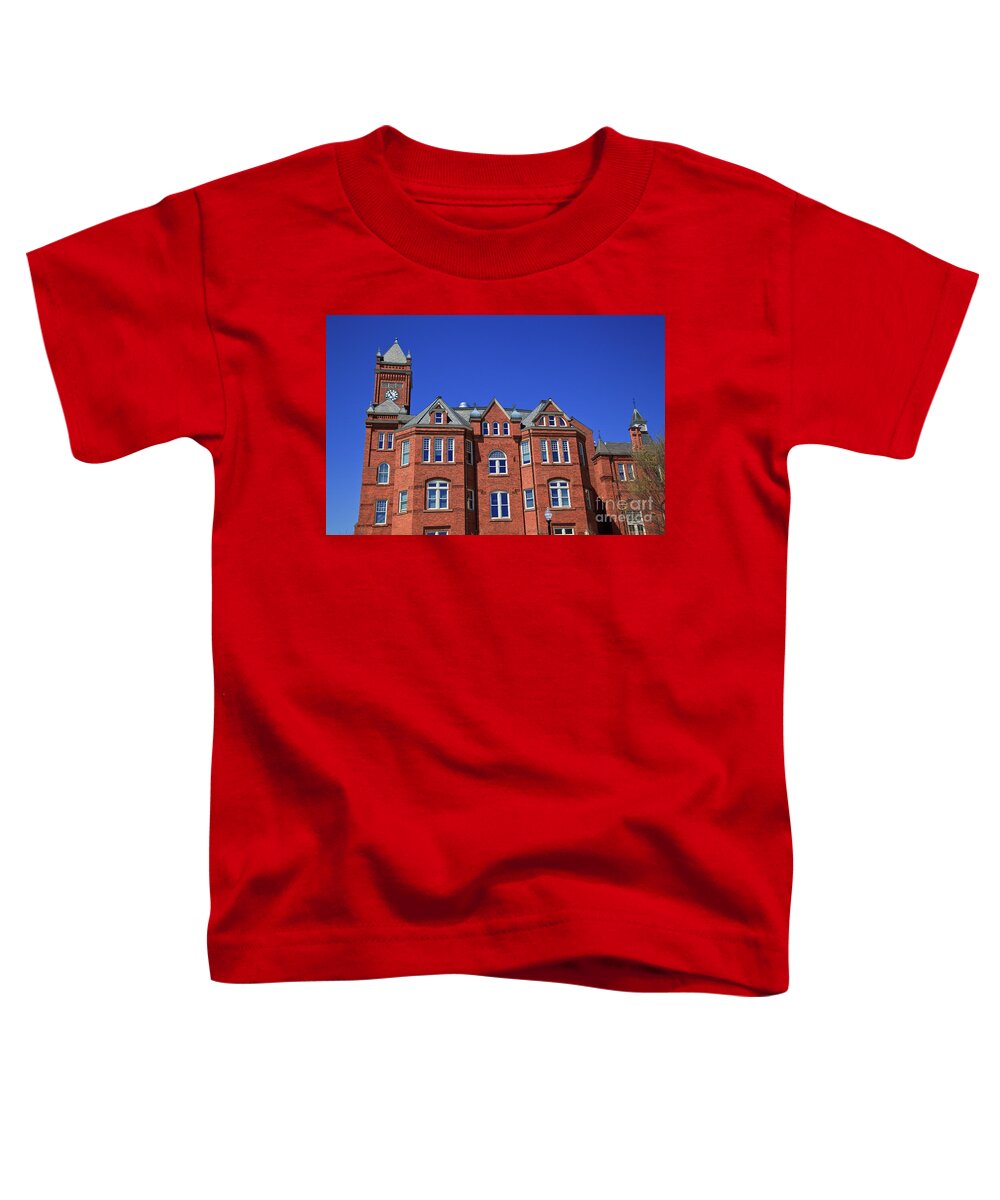 Johnson C Smith Toddler T-Shirt featuring the photograph Biddle Hall by Jill Lang