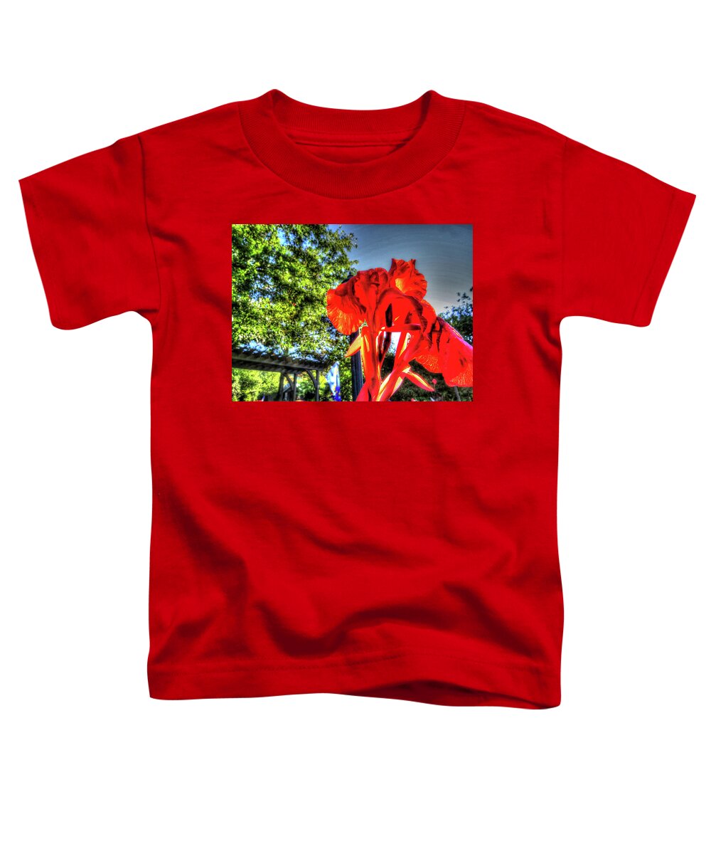 Flowers Toddler T-Shirt featuring the digital art Big Red by Kathleen Illes