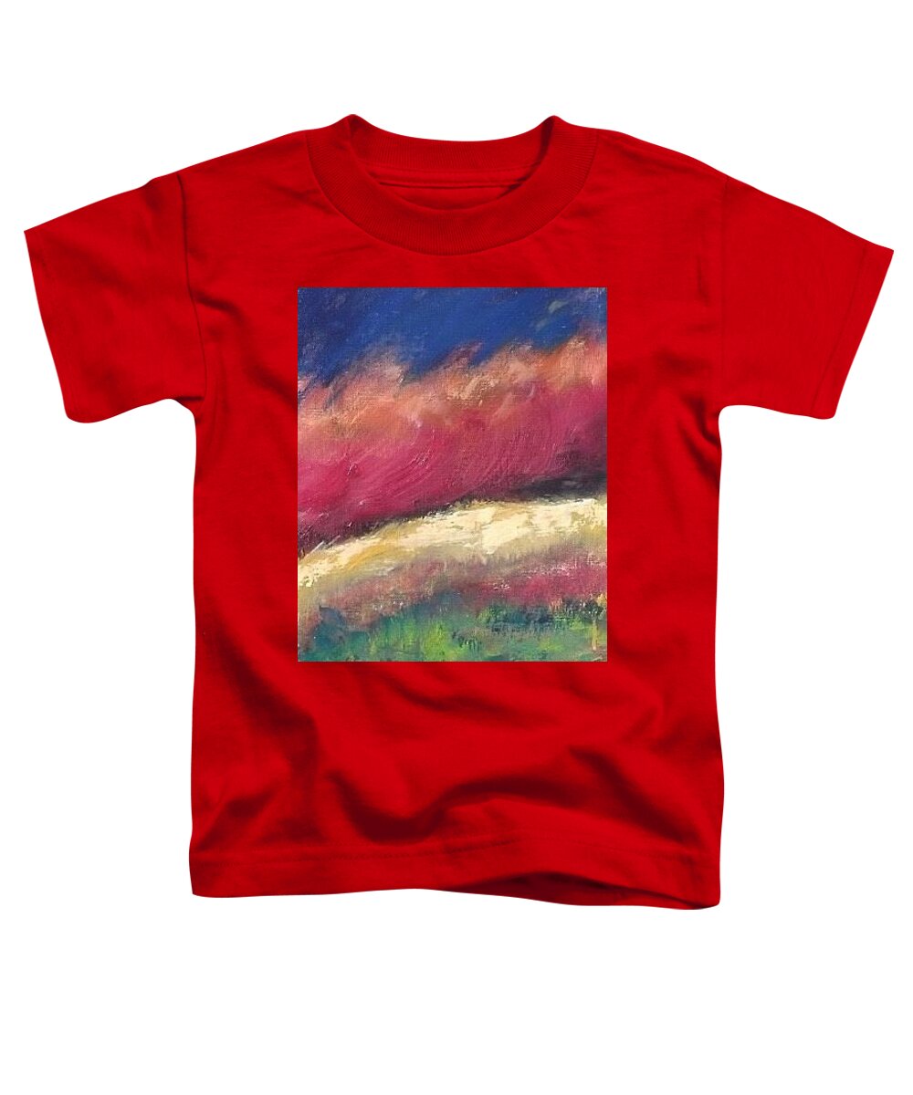 Painting Toddler T-Shirt featuring the painting Brush Fire by Les Leffingwell