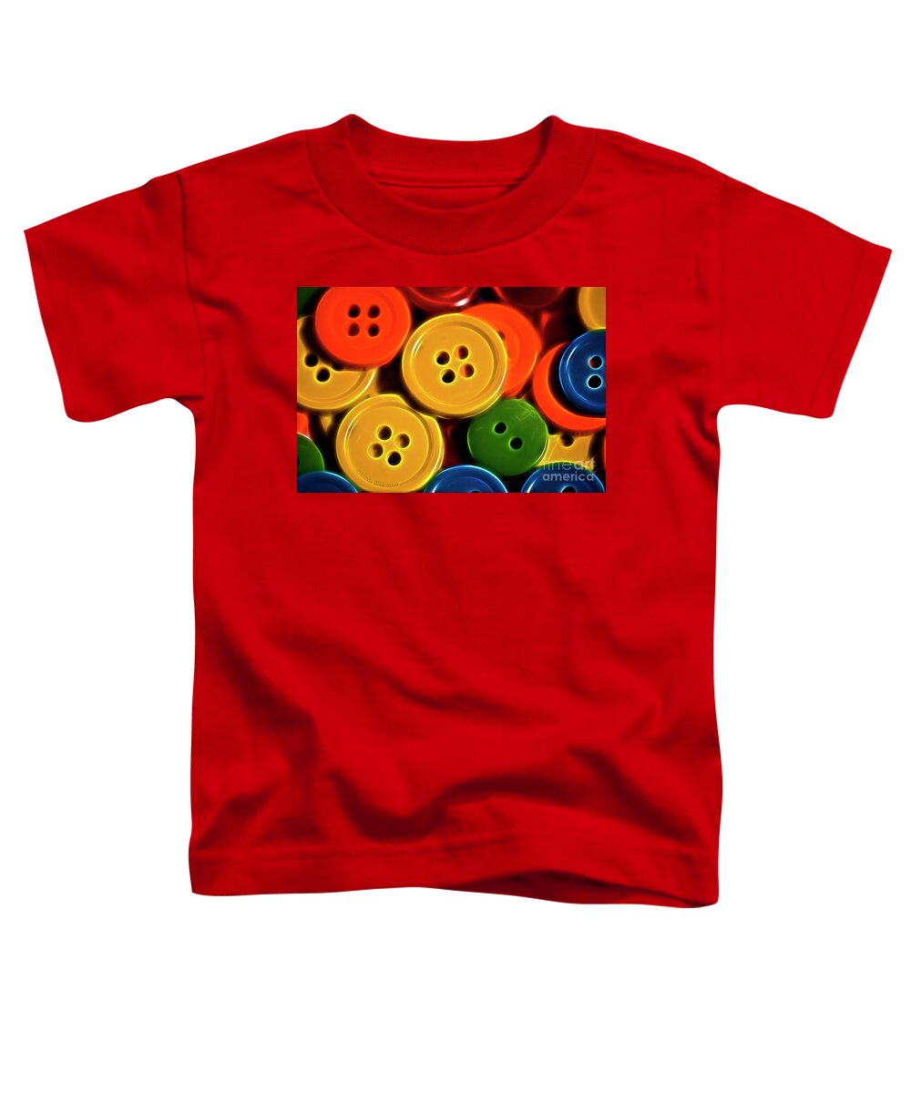 Buttons Toddler T-Shirt featuring the photograph Buttons by Linda Blair