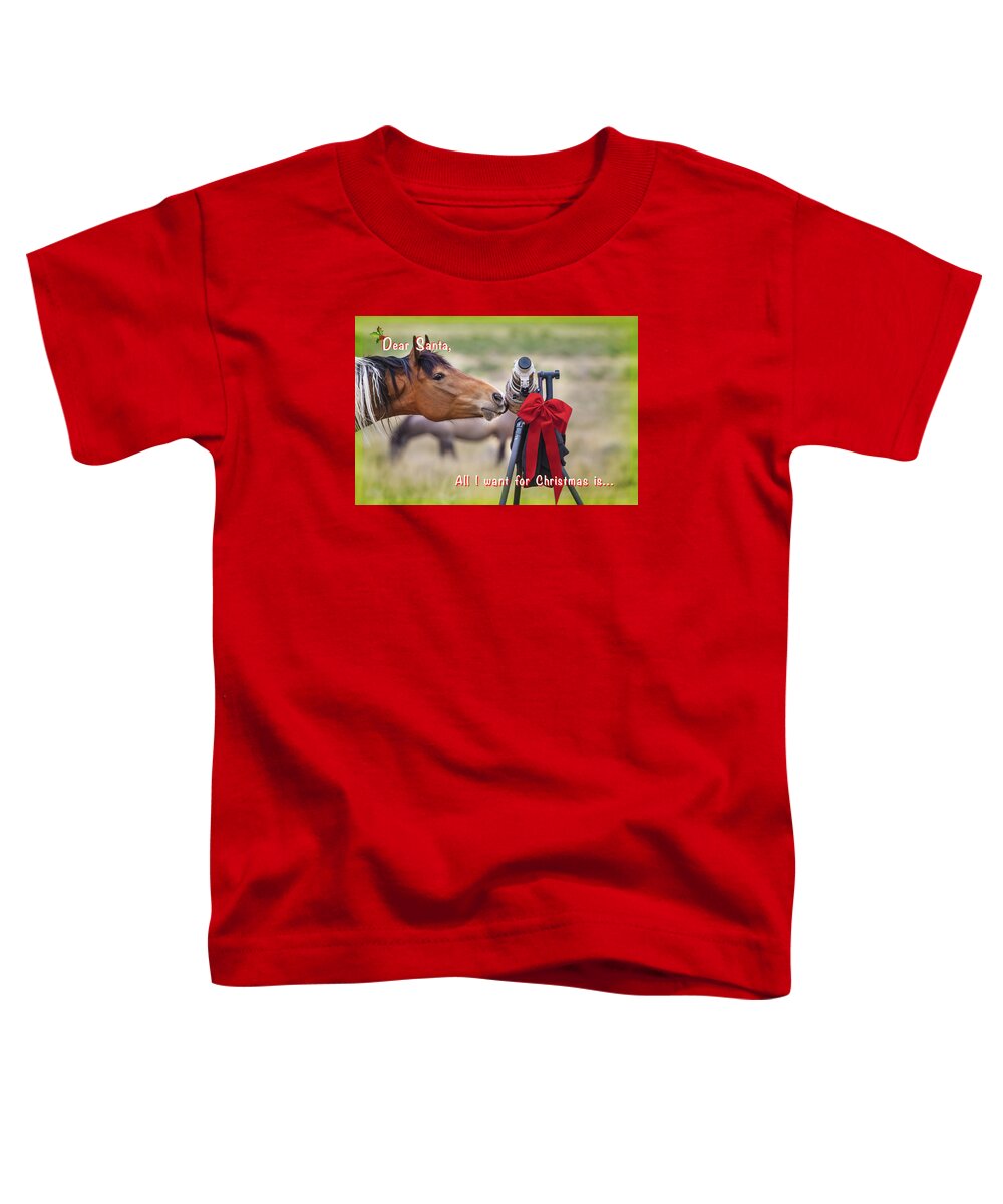 Great Basin Toddler T-Shirt featuring the photograph Christmas List for Santa by Sylvia J Zarco