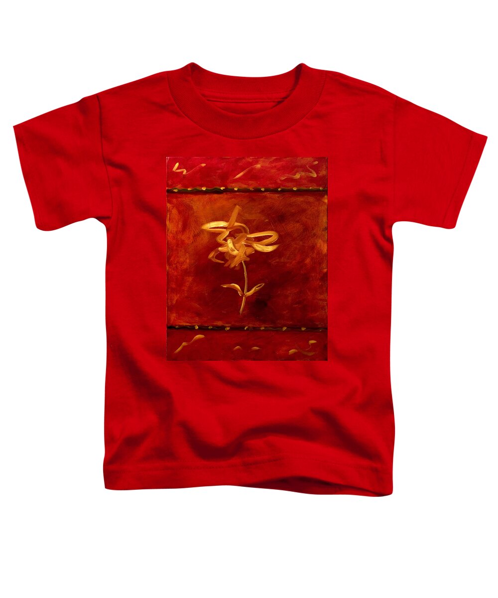 Abstract Toddler T-Shirt featuring the painting Confidence by Shannon Grissom