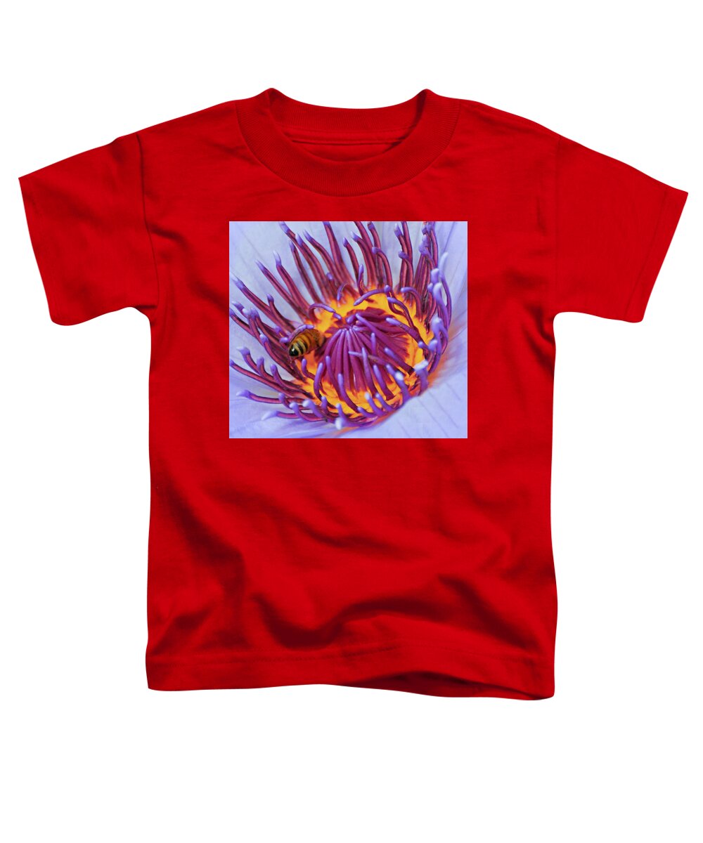 Water Lily Toddler T-Shirt featuring the photograph Crowning Glory by Diana Angstadt