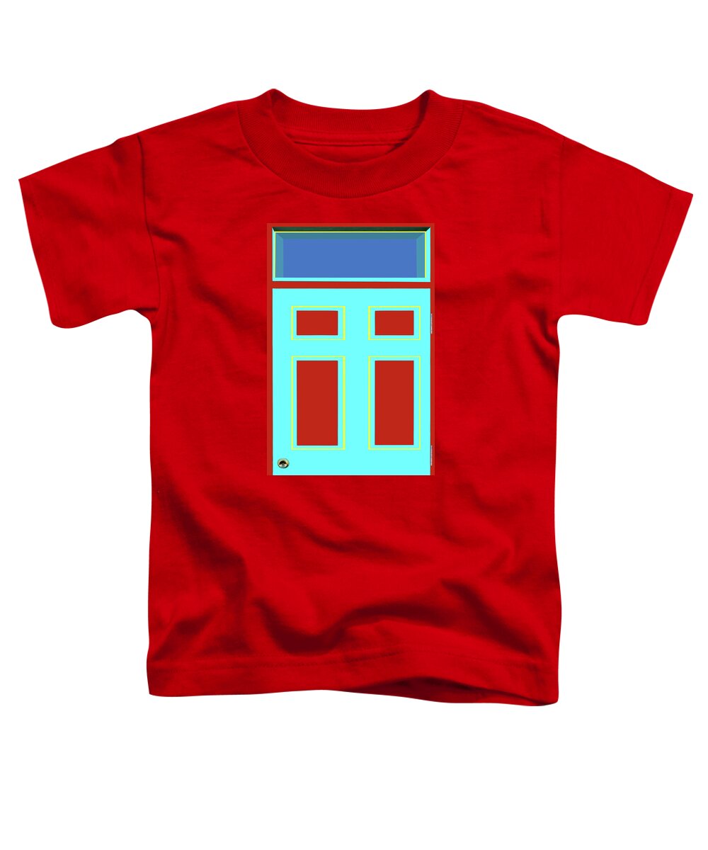 Door Toddler T-Shirt featuring the photograph Door - Bold Colors by Nikolyn McDonald