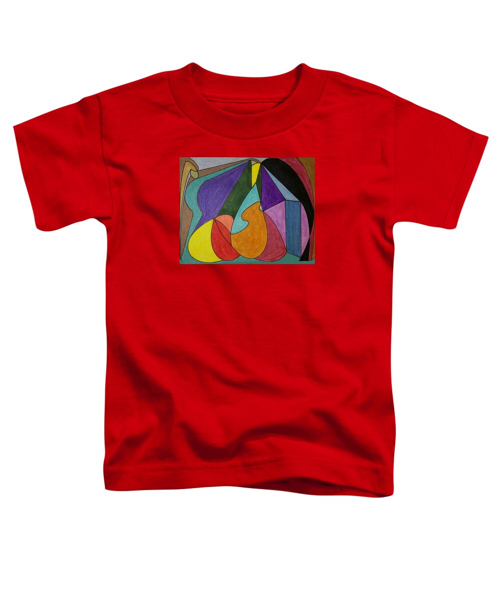 Geometric Art Toddler T-Shirt featuring the glass art Dream 96 by S S-ray