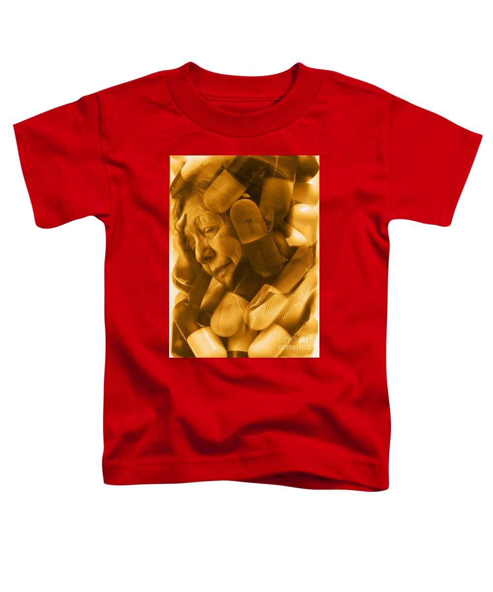 Concept Toddler T-Shirt featuring the photograph Elderly Drug Use by George Mattei