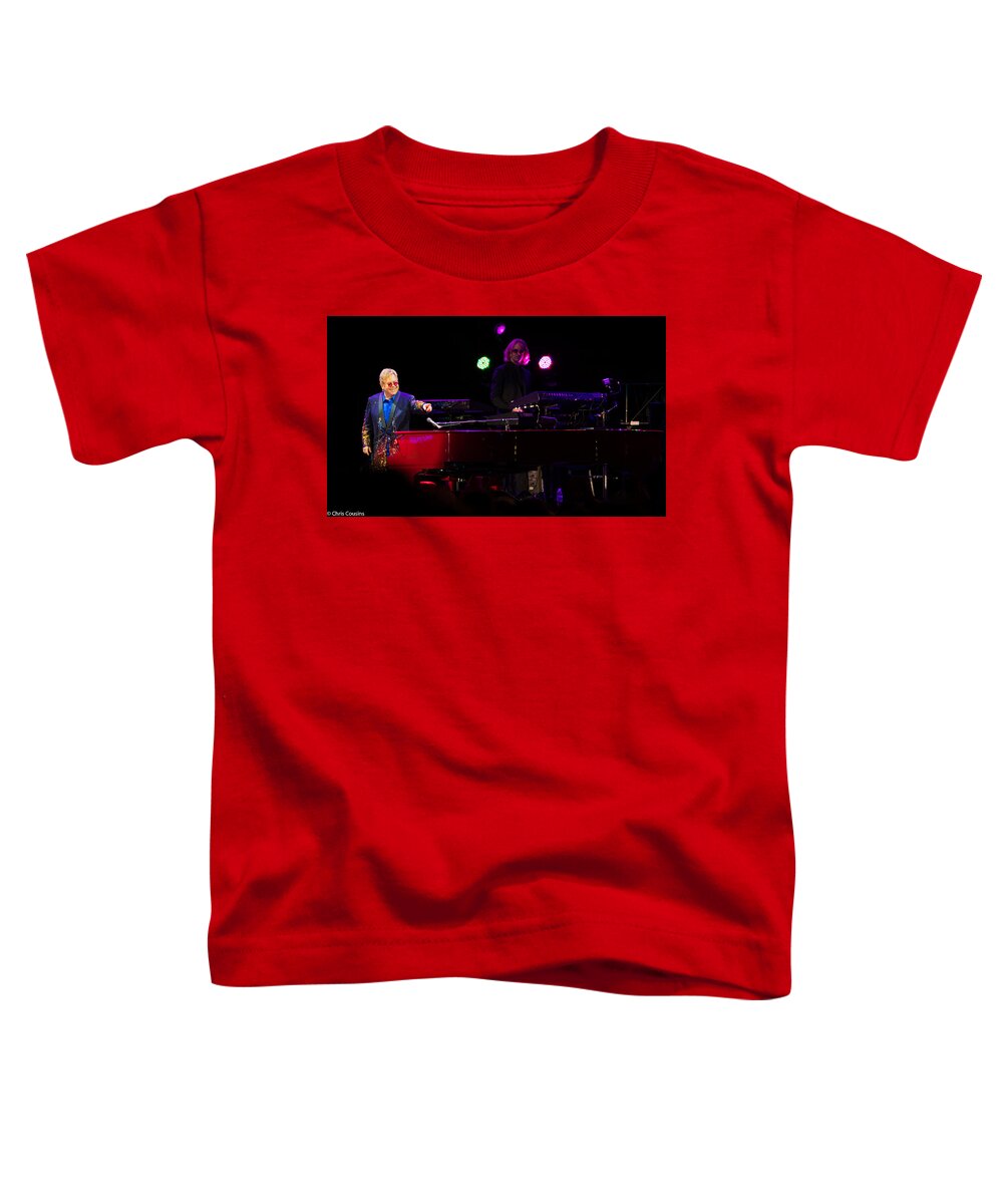Elton Toddler T-Shirt featuring the photograph Elton - Enjoying the show by Chris Cousins