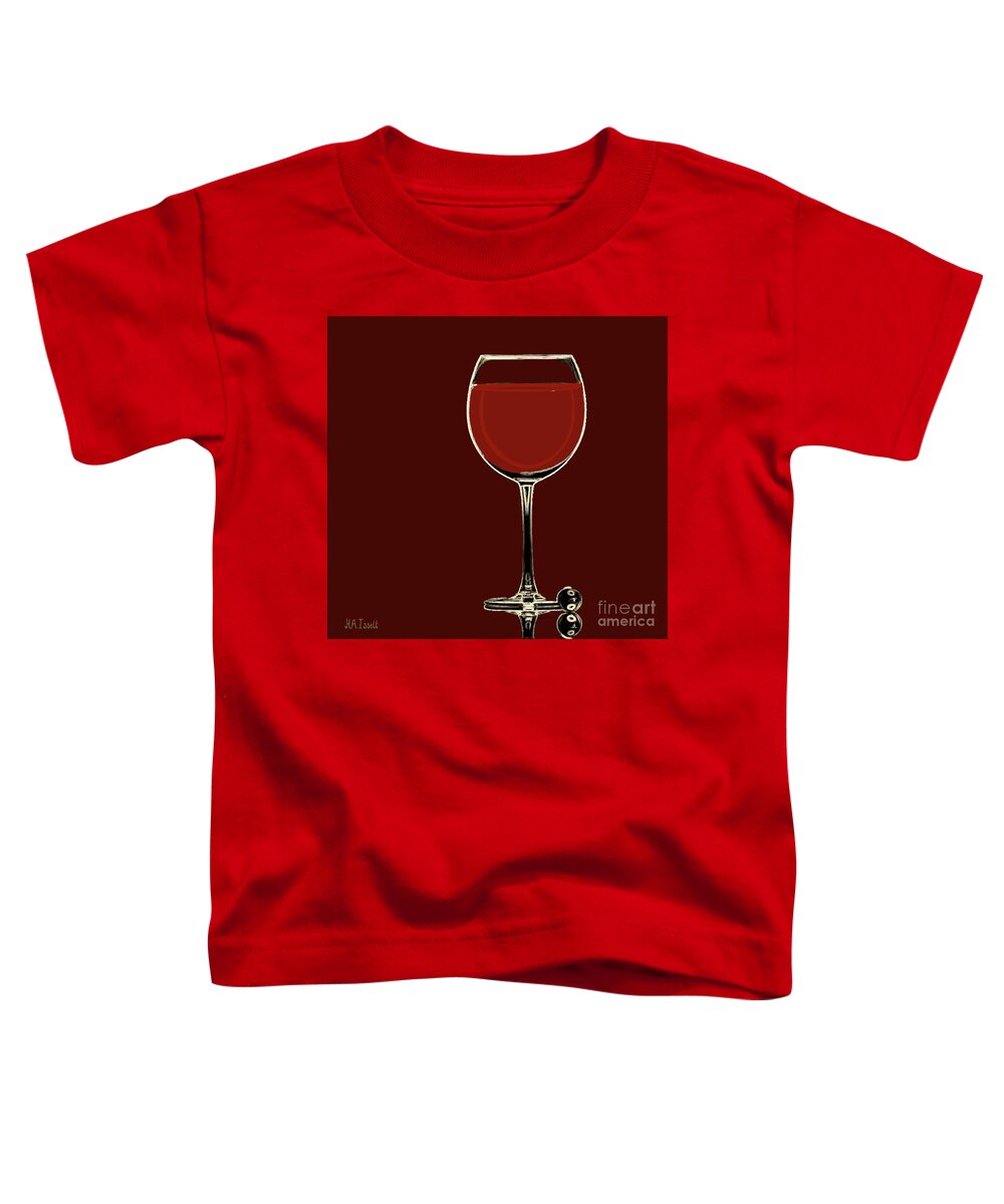 Wine Toddler T-Shirt featuring the digital art Essence of Liive by Humphrey Isselt