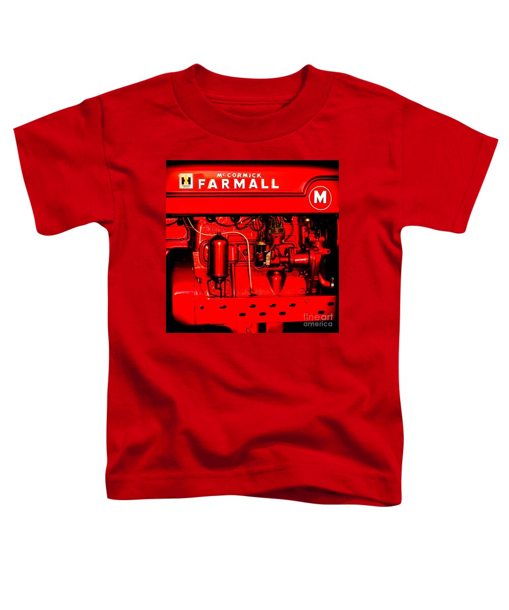International Toddler T-Shirt featuring the photograph Farmall Engine Detail by Olivier Le Queinec