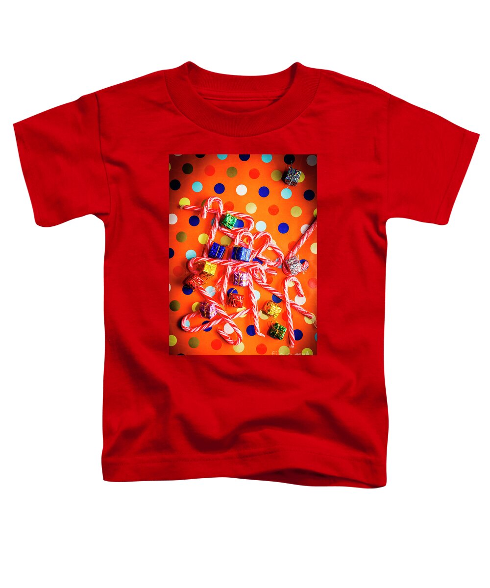 Xmas Toddler T-Shirt featuring the photograph Festive background by Jorgo Photography