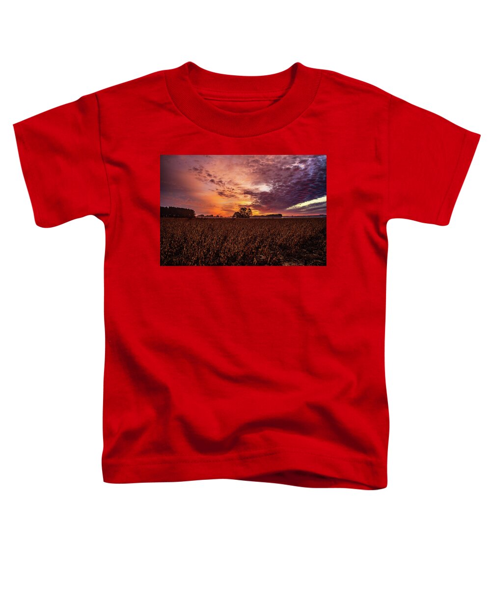 Field Of Beans Prints Toddler T-Shirt featuring the photograph Field Of Beans by John Harding