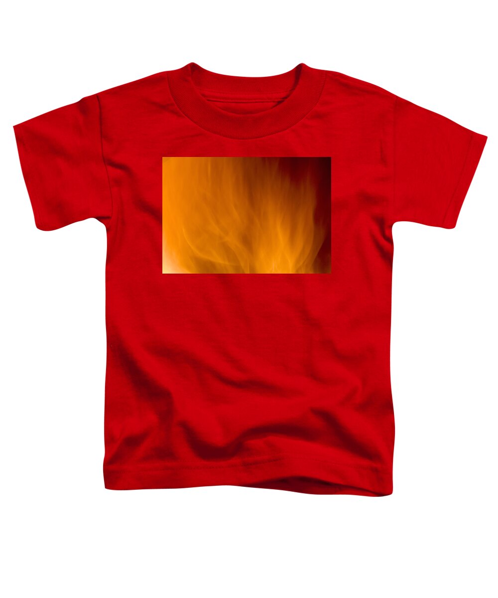 Fire Background Toddler T-Shirt featuring the photograph Fire orange abstract background by Michalakis Ppalis
