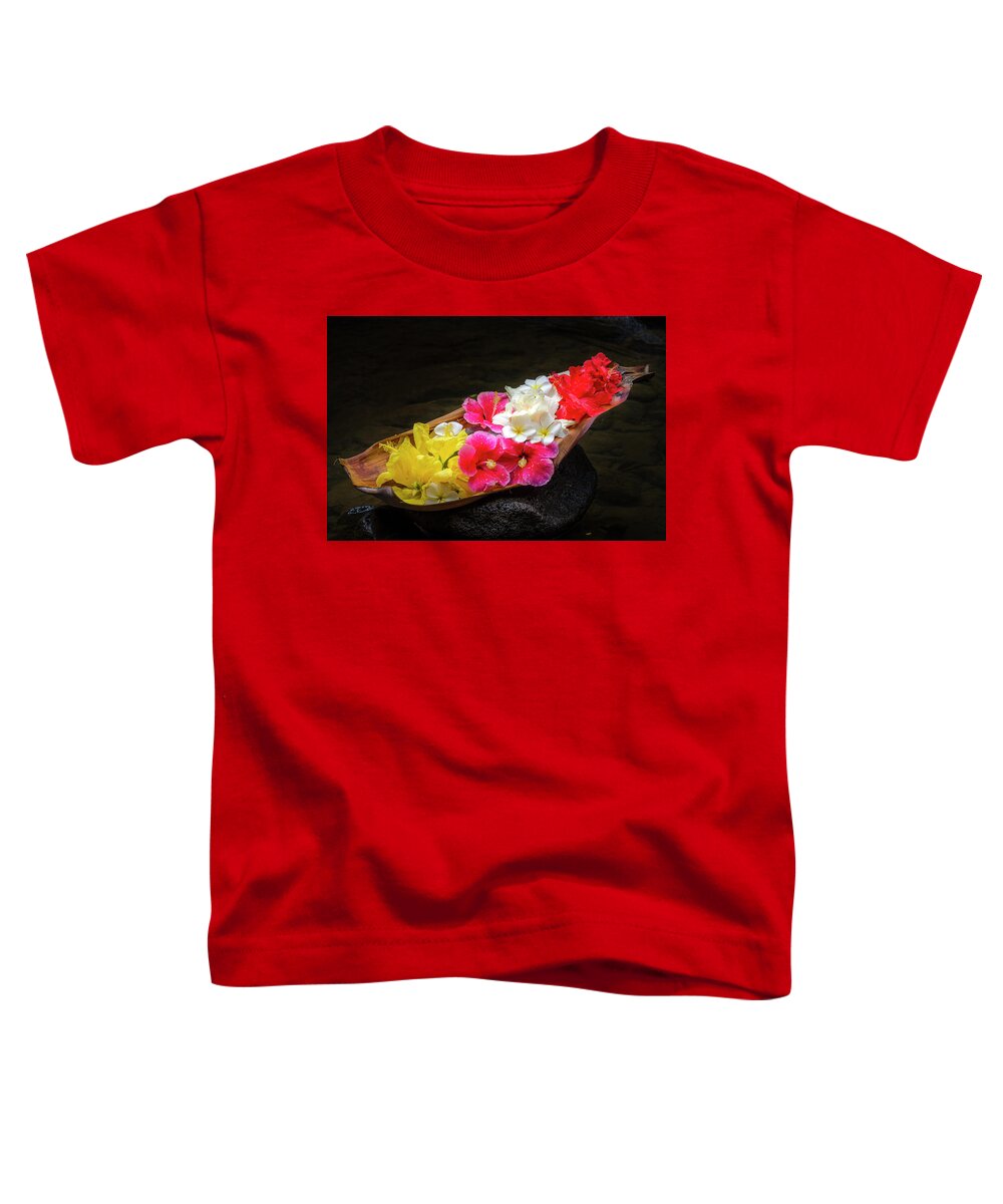 Flowers Toddler T-Shirt featuring the photograph Flower Boat by Daniel Murphy