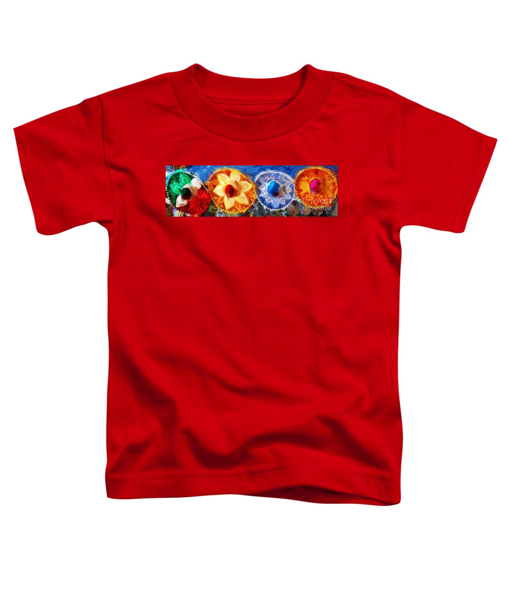 Caribbean Toddler T-Shirt featuring the photograph Four Amigos in Cozumel by Sue Melvin