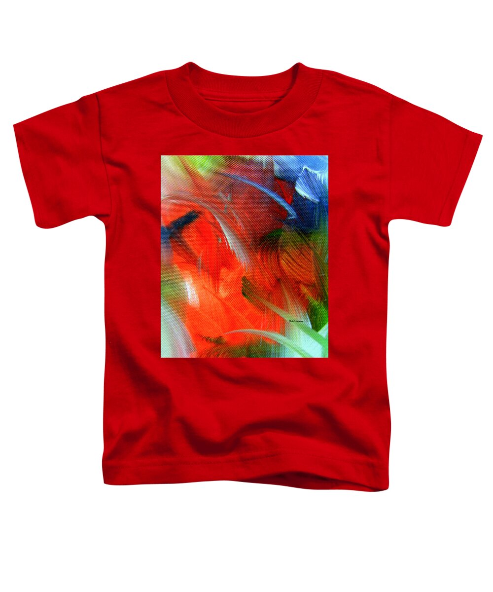 Rafael Salazar Toddler T-Shirt featuring the painting Freedom with Art by Rafael Salazar
