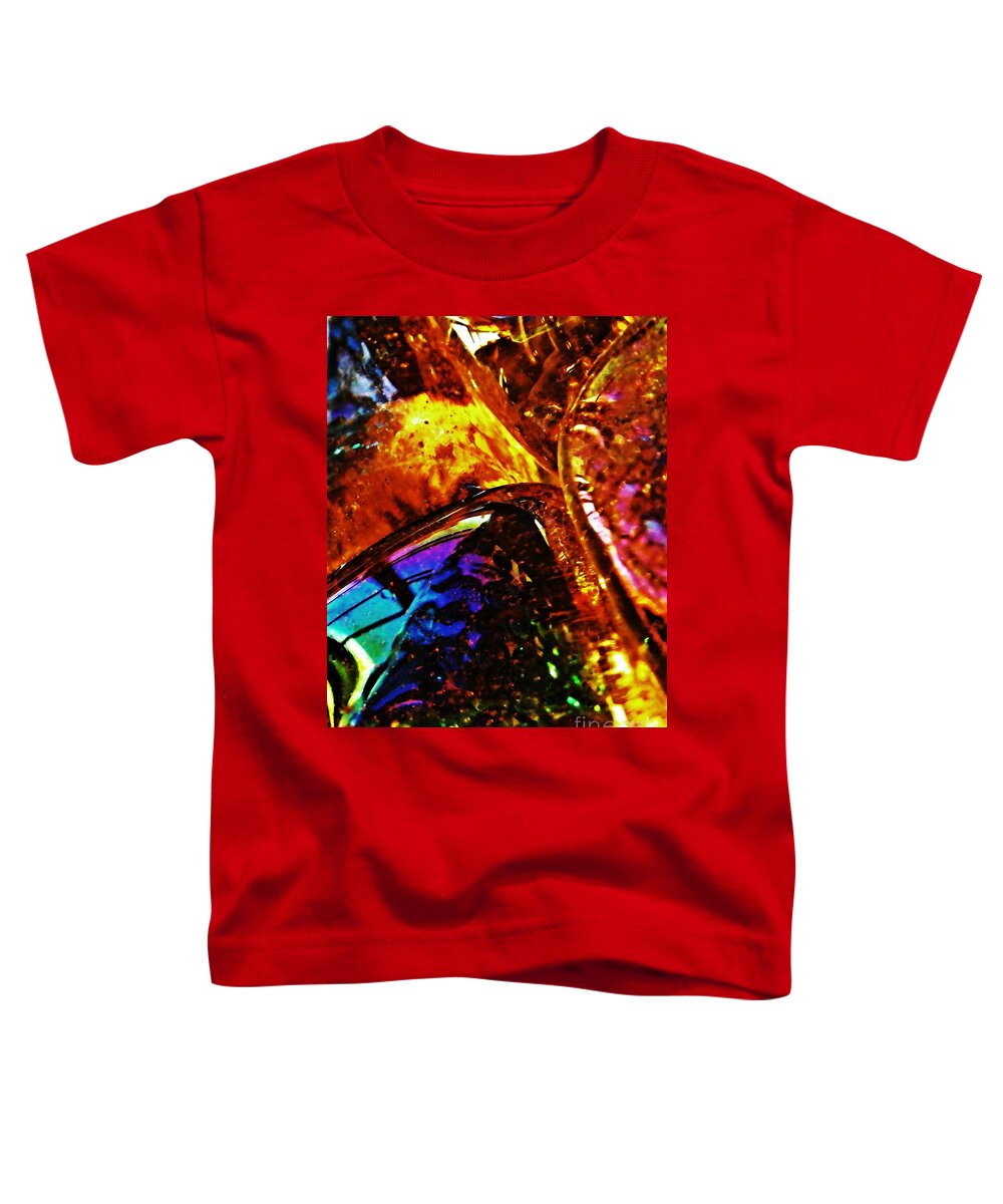 Glass Toddler T-Shirt featuring the photograph Glass Abstract 63 by Sarah Loft