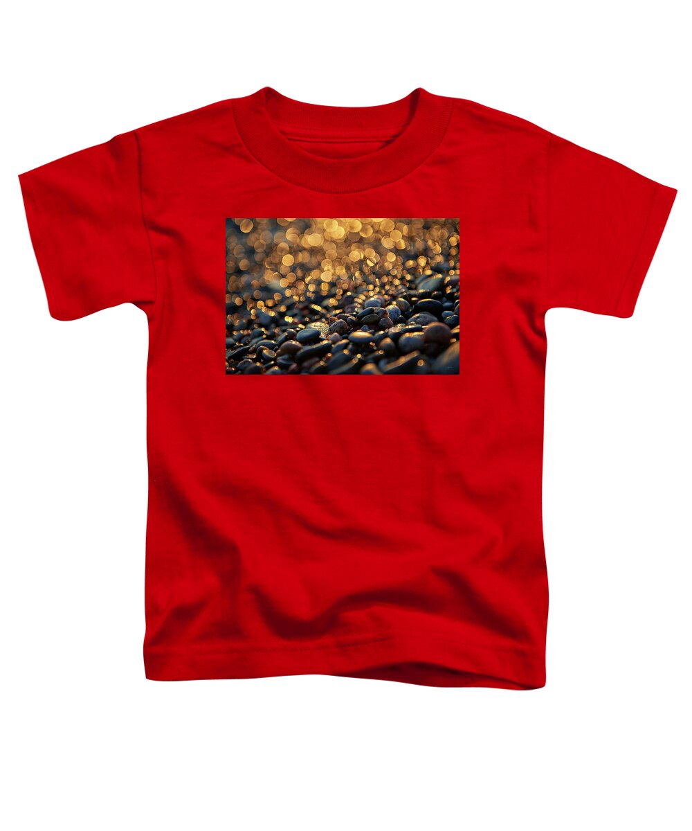 Golden Toddler T-Shirt featuring the photograph Golden Shore by Doug Gibbons