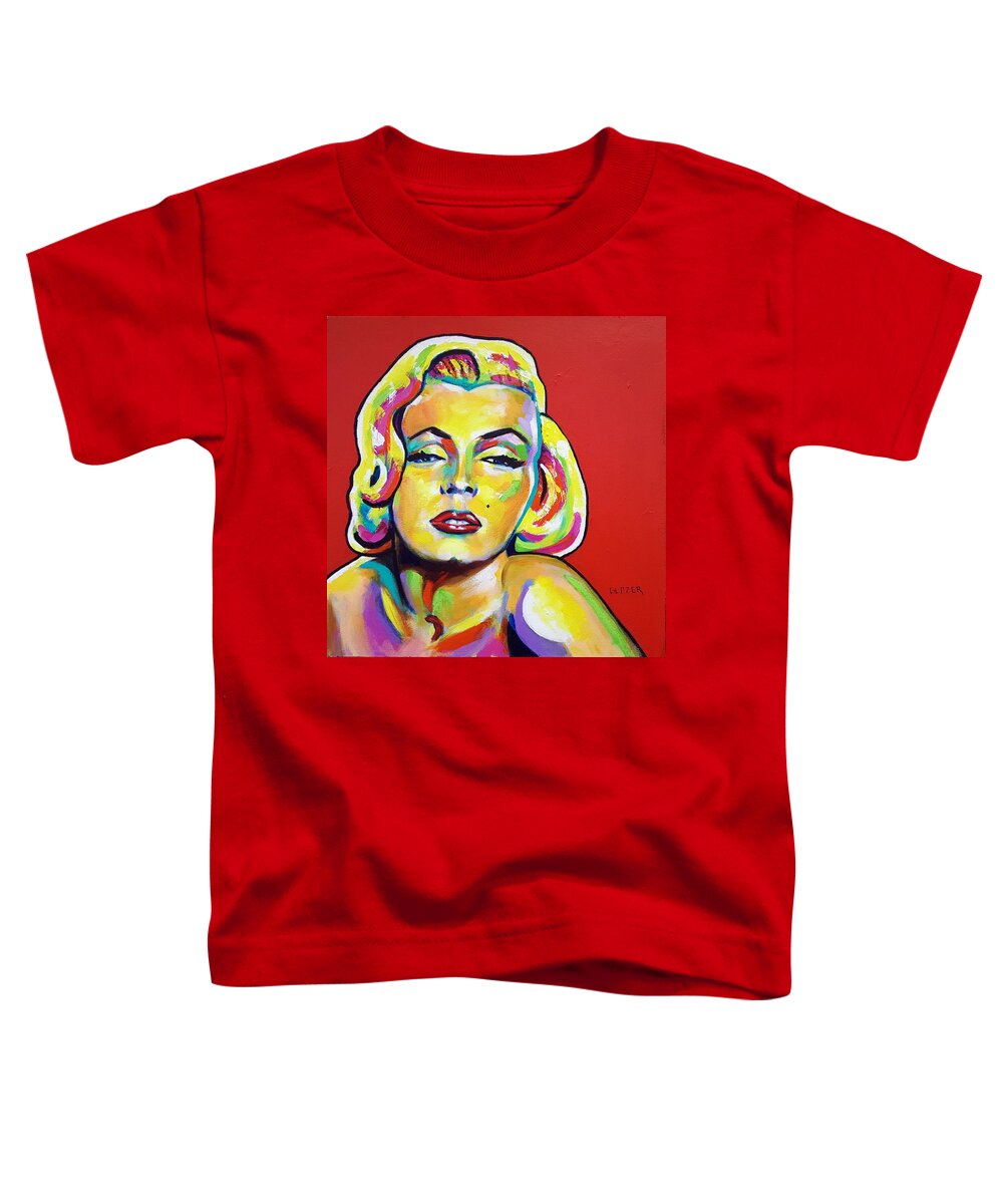 Marilyn Monroe Toddler T-Shirt featuring the painting Happy Birthday Mr President by Stuart Glazer