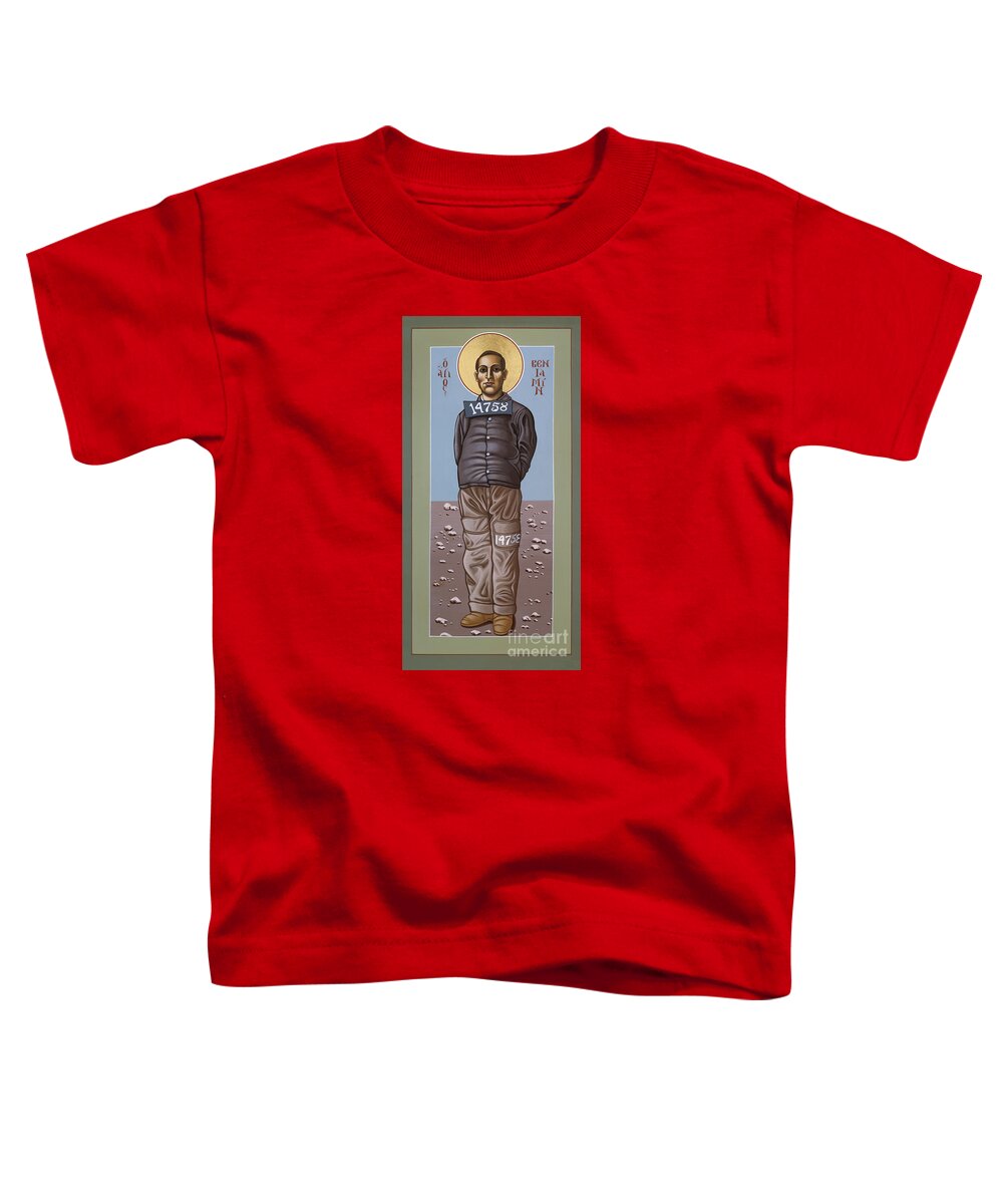 Holy Prophet Benjamin Salmon Toddler T-Shirt featuring the painting Holy Prophet Benjamin Salmon 083 by William Hart McNichols