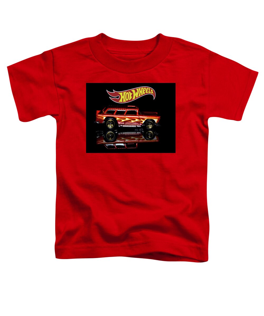 55 Chevy Nomad Toddler T-Shirt featuring the photograph Hot Wheels '55 Chevy Nomad by James Sage