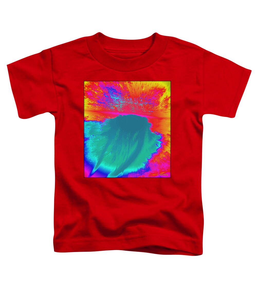 Implosion Toddler T-Shirt featuring the digital art Implosion-explosion by Lessandra Grimley