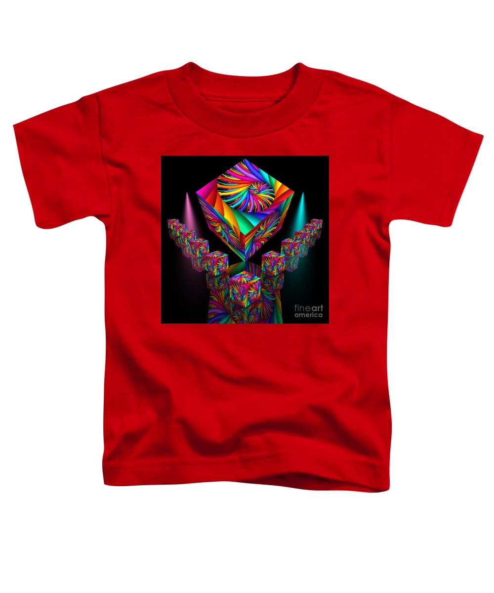 3d Toddler T-Shirt featuring the digital art In Different Colours Thrown -6- by Issa Bild