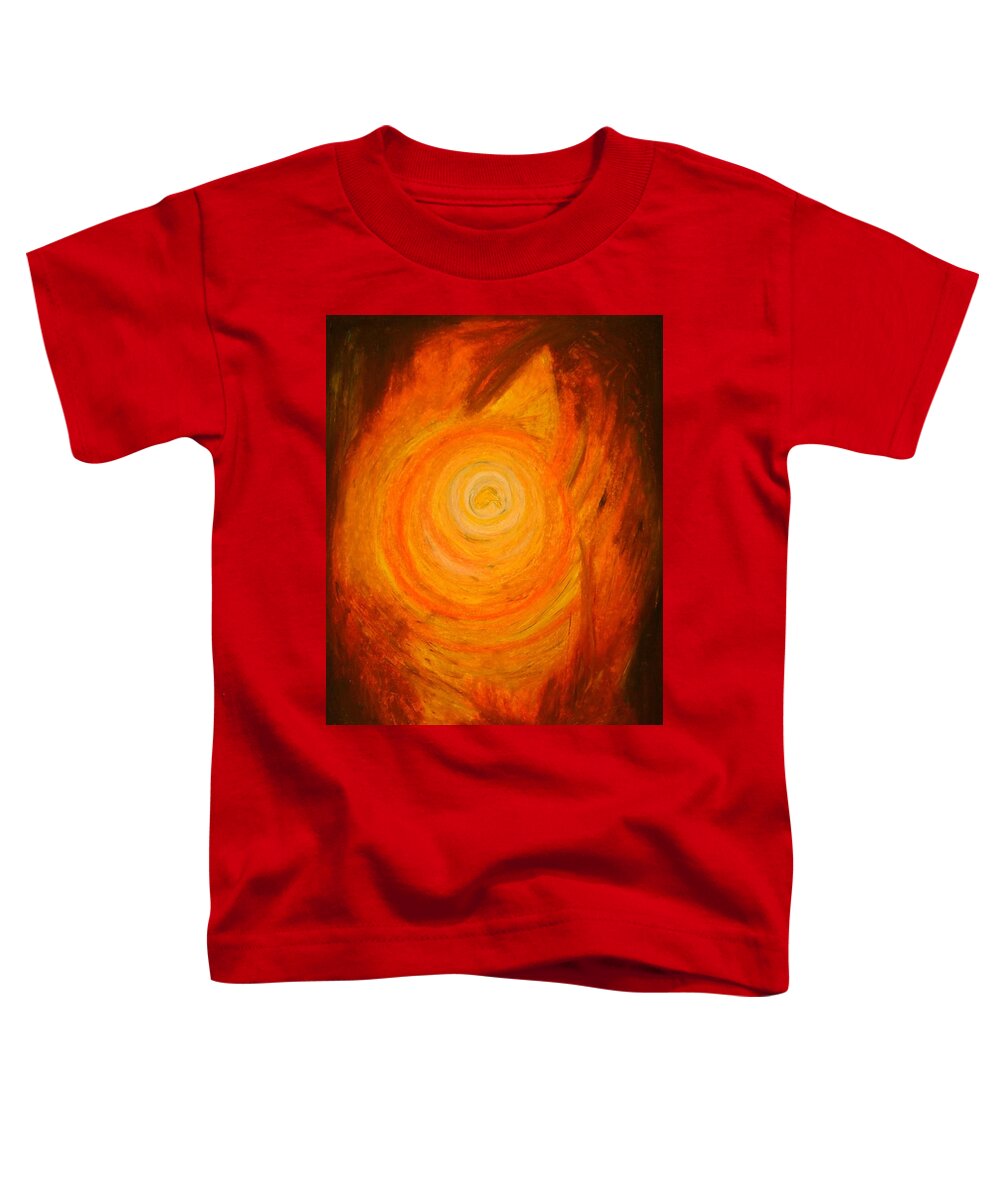 Sacral Chakra Toddler T-Shirt featuring the pastel 2. Sacral Chakra by Therese Legere