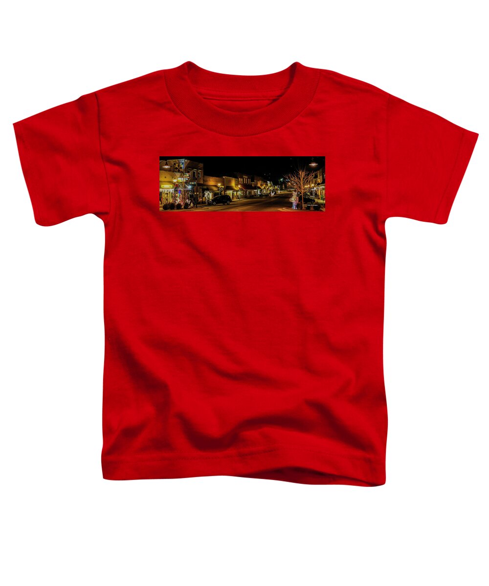 West Jefferson Toddler T-Shirt featuring the photograph Jefferson Avenue Aglow by Dale R Carlson