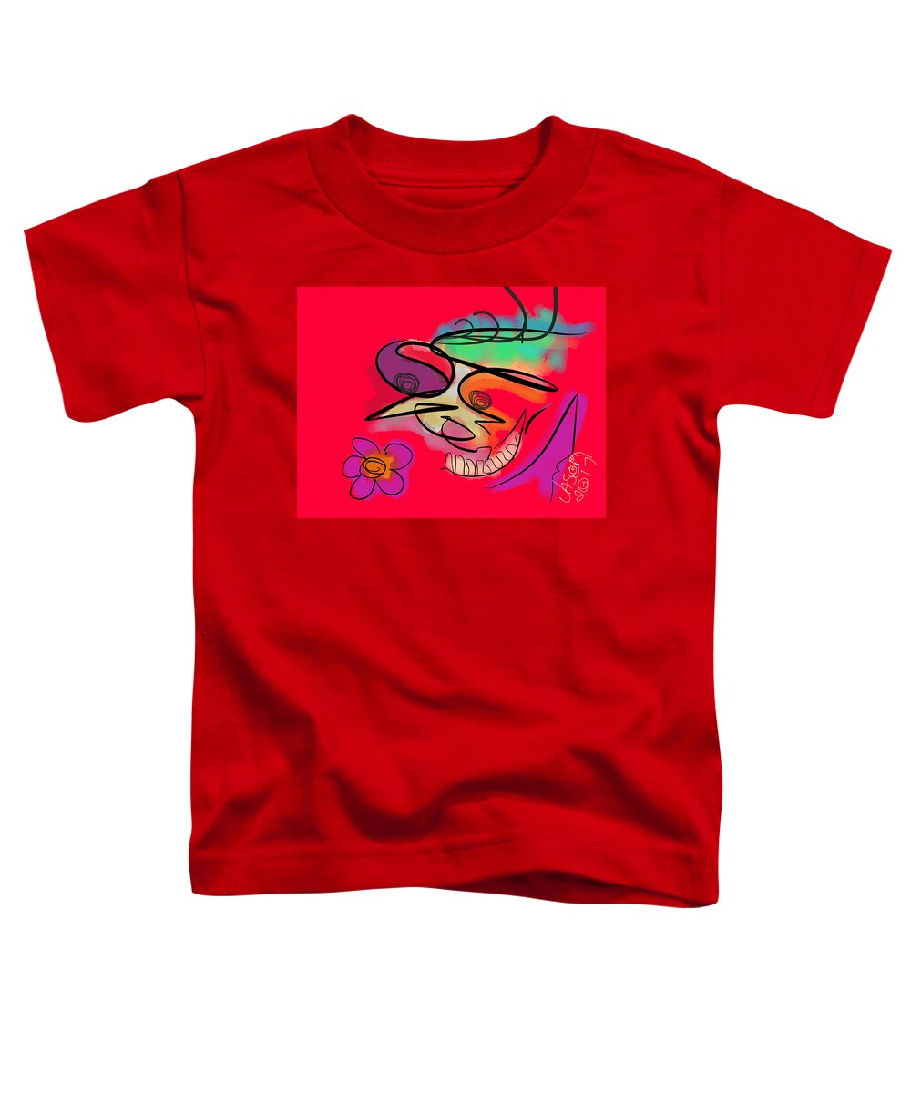 Joker Toddler T-Shirt featuring the digital art Joker v2 by Jason Nicholas
