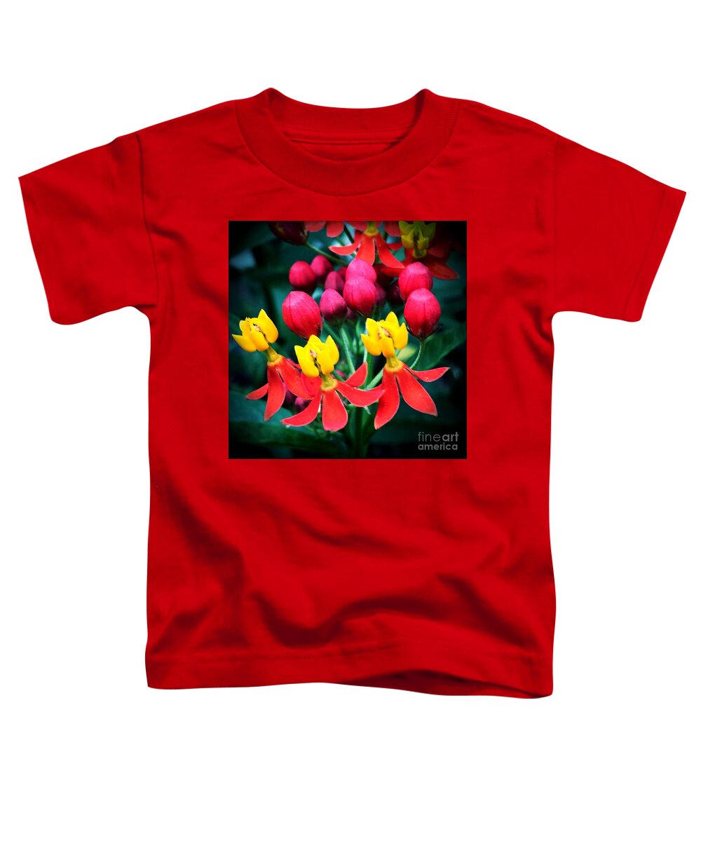 Macro Toddler T-Shirt featuring the photograph Ladies in Waiting by Vonda Lawson-Rosa