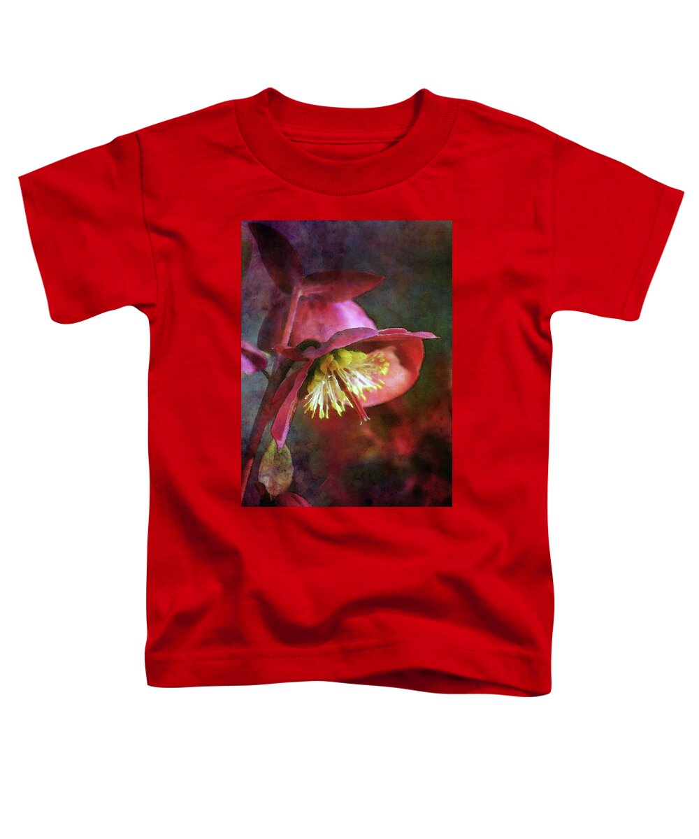 Impression Toddler T-Shirt featuring the photograph Lenten Rose Bowing to the Sun 8712 IDP_2 by Steven Ward