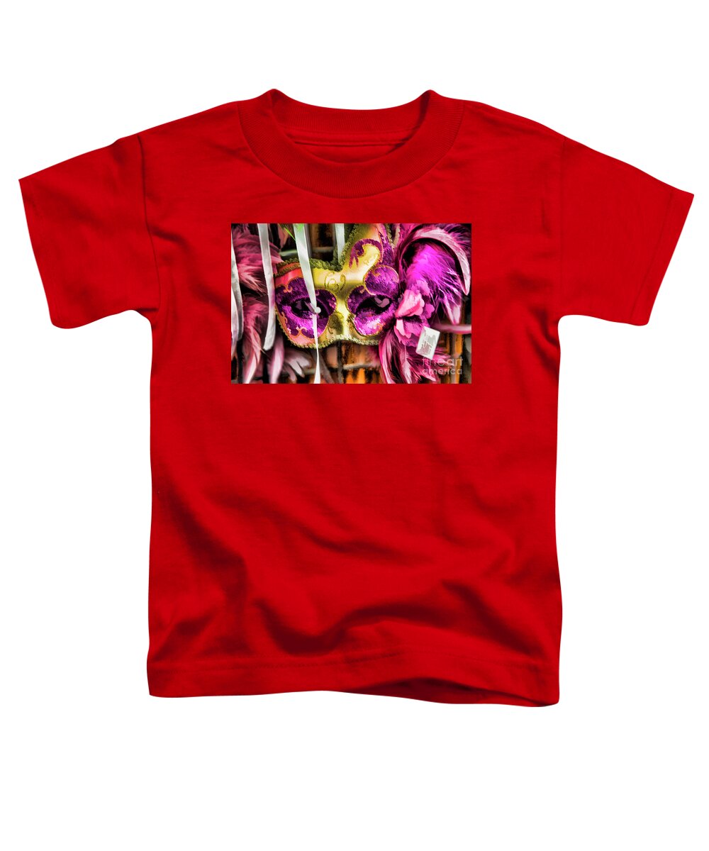 New Orleans Toddler T-Shirt featuring the photograph Mardi Gras Mask New Orleans by Chuck Kuhn