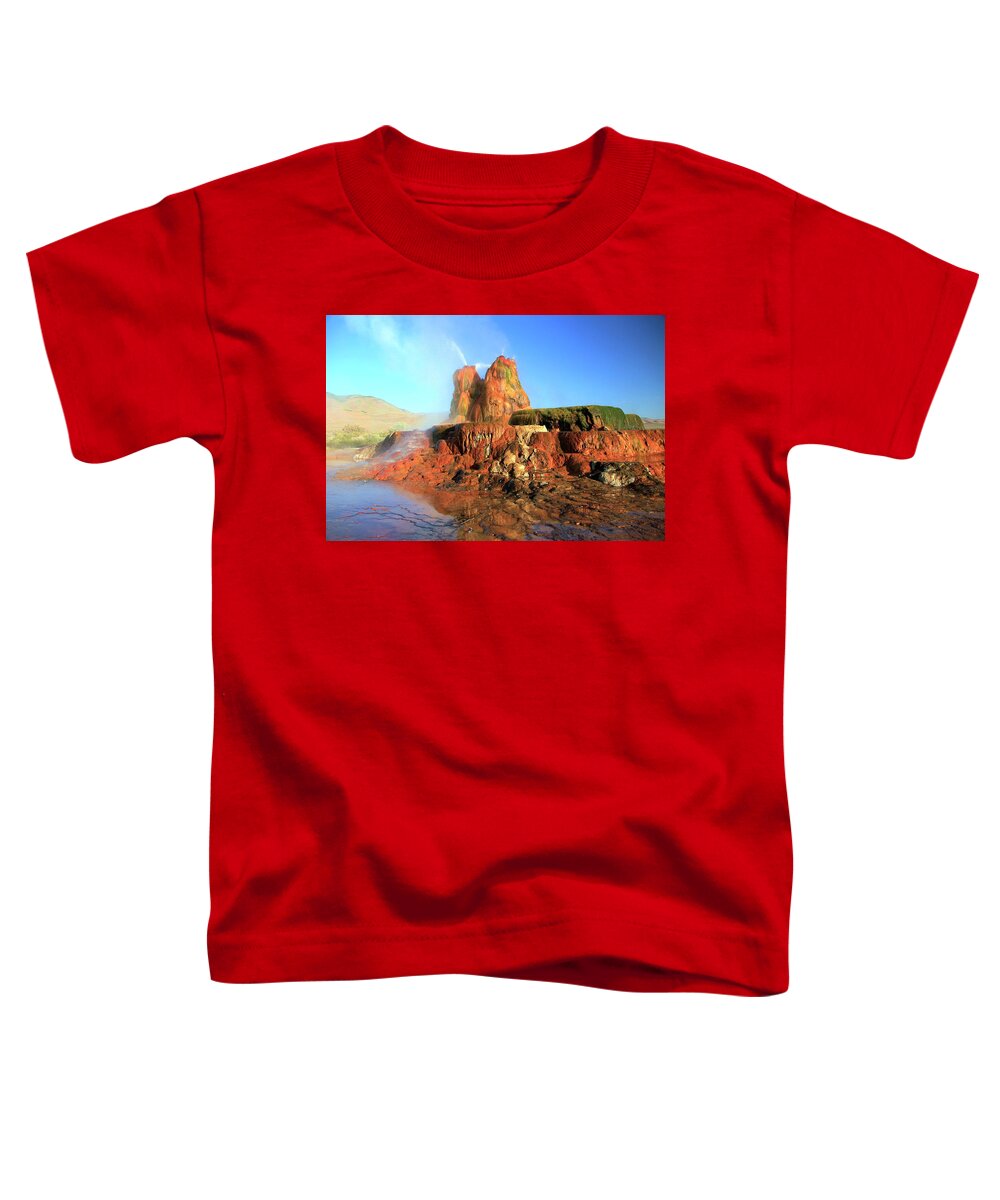 Travel Toddler T-Shirt featuring the photograph Meet The Fly Geyser by Sean Sarsfield