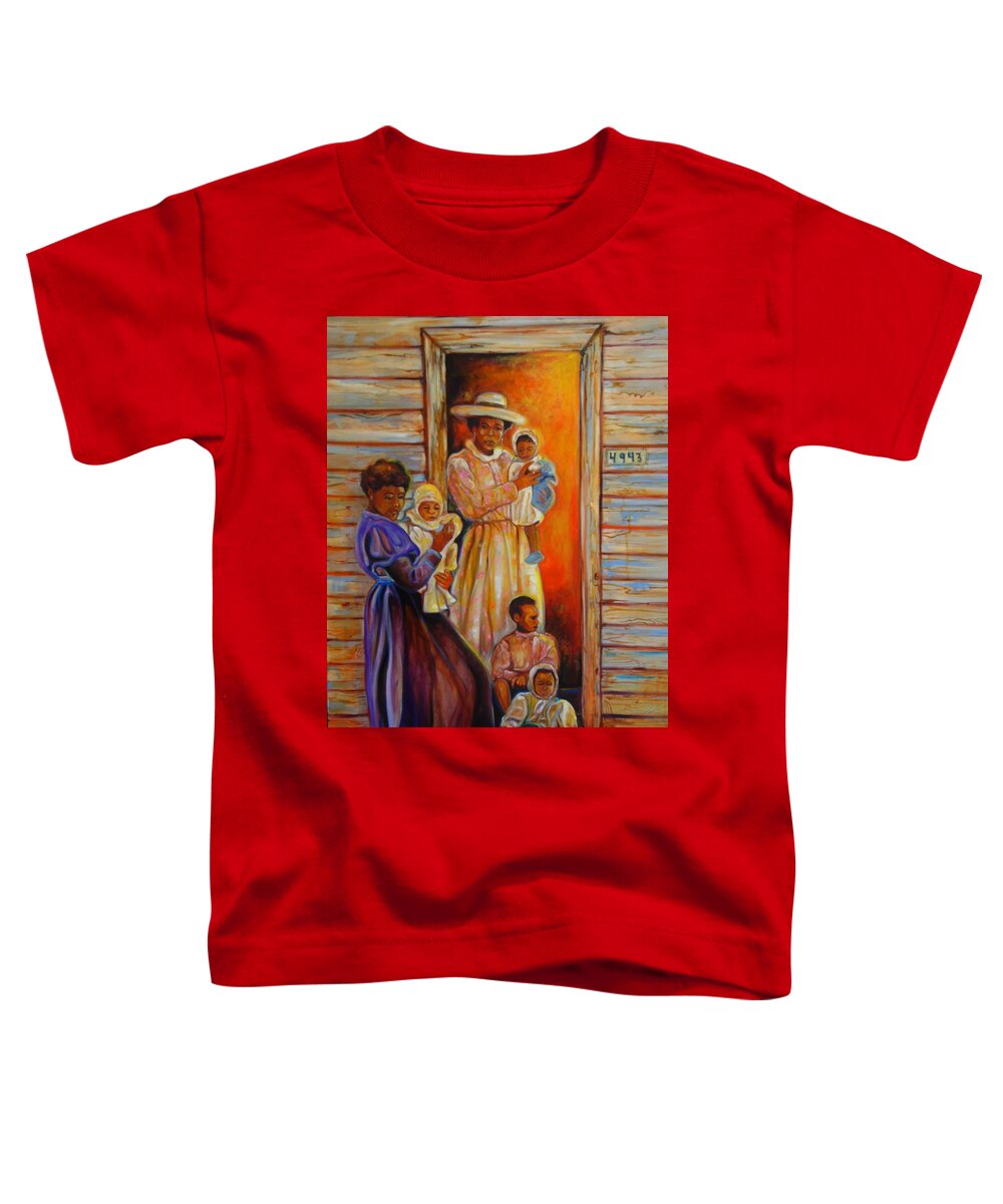 Contemporary Toddler T-Shirt featuring the painting Mother by Emery Franklin
