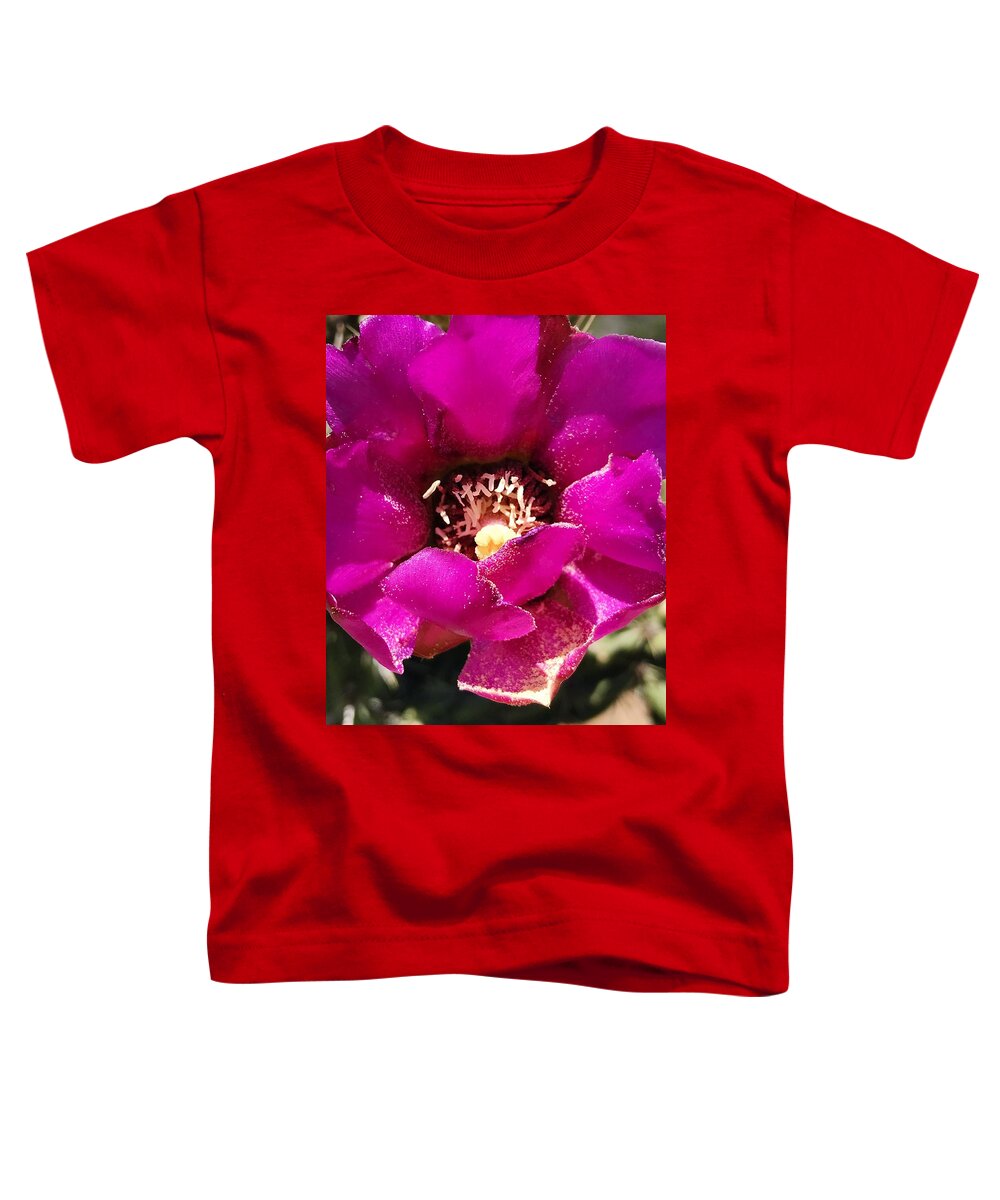 Cactus Toddler T-Shirt featuring the photograph My Petals Runneth Over by Brad Hodges