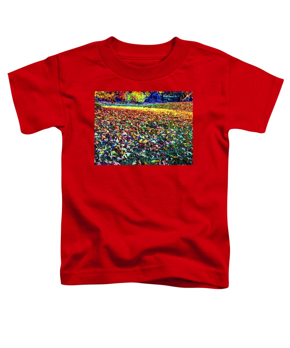 Fall Toddler T-Shirt featuring the photograph Nature Romancing Us by Michael Oceanofwisdom Bidwell