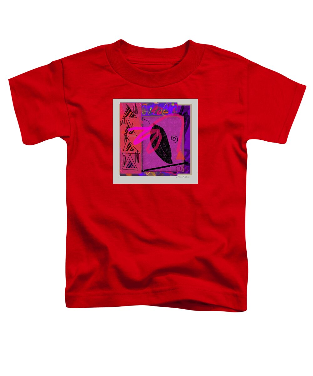 Om Toddler T-Shirt featuring the digital art OM Meditation for the Third Eye Chakra by Janis Kirstein