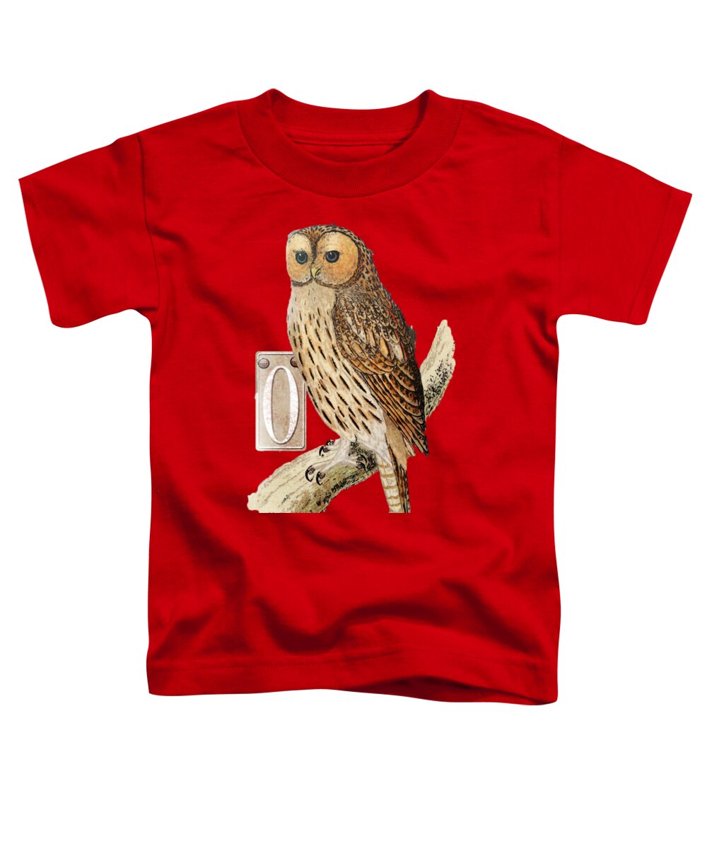 Owl T Shirt Design Toddler T-Shirt featuring the digital art Owl T Shirt Design by Bellesouth Studio