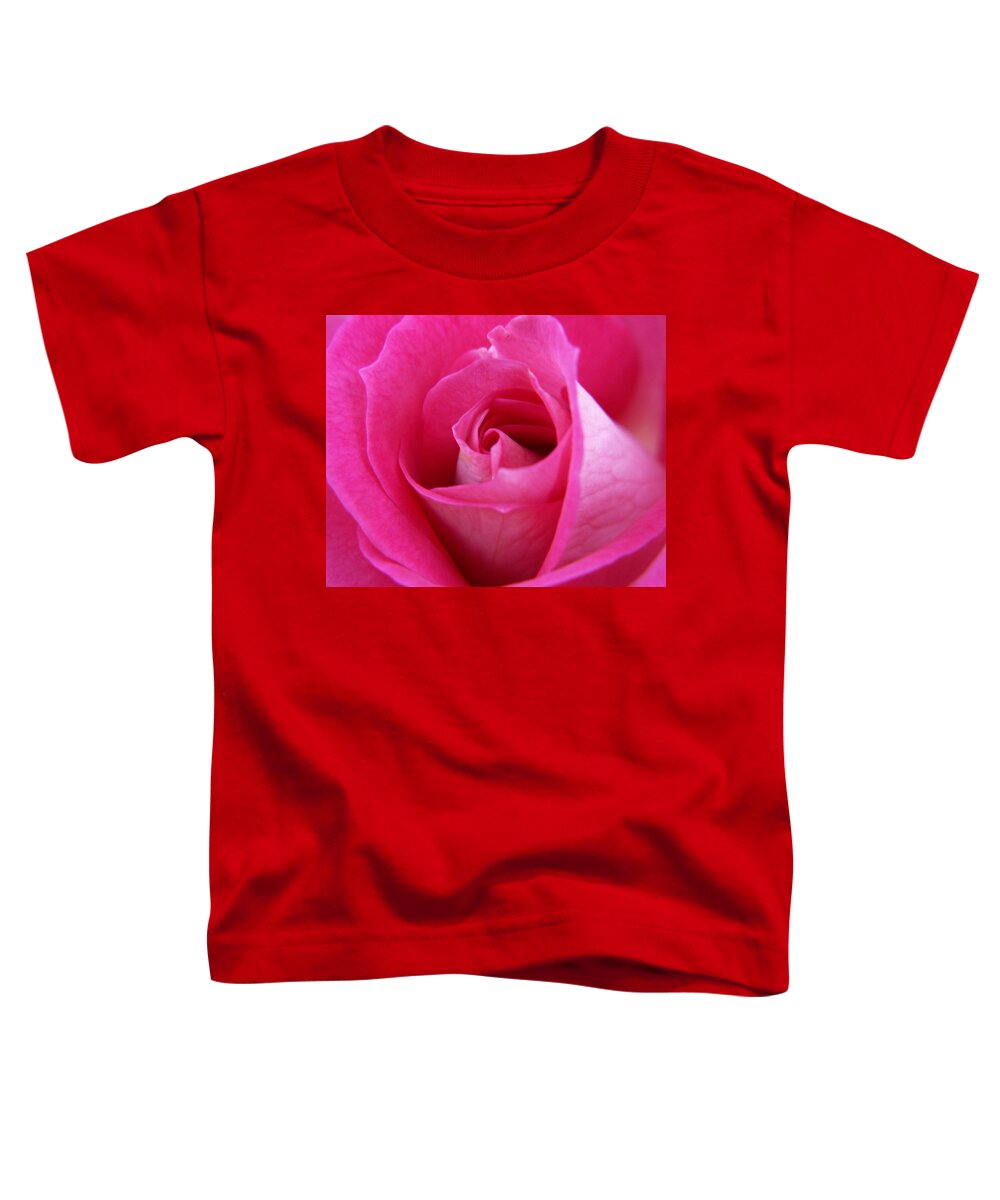 Rose Toddler T-Shirt featuring the photograph Pink Rose by Amy Fose